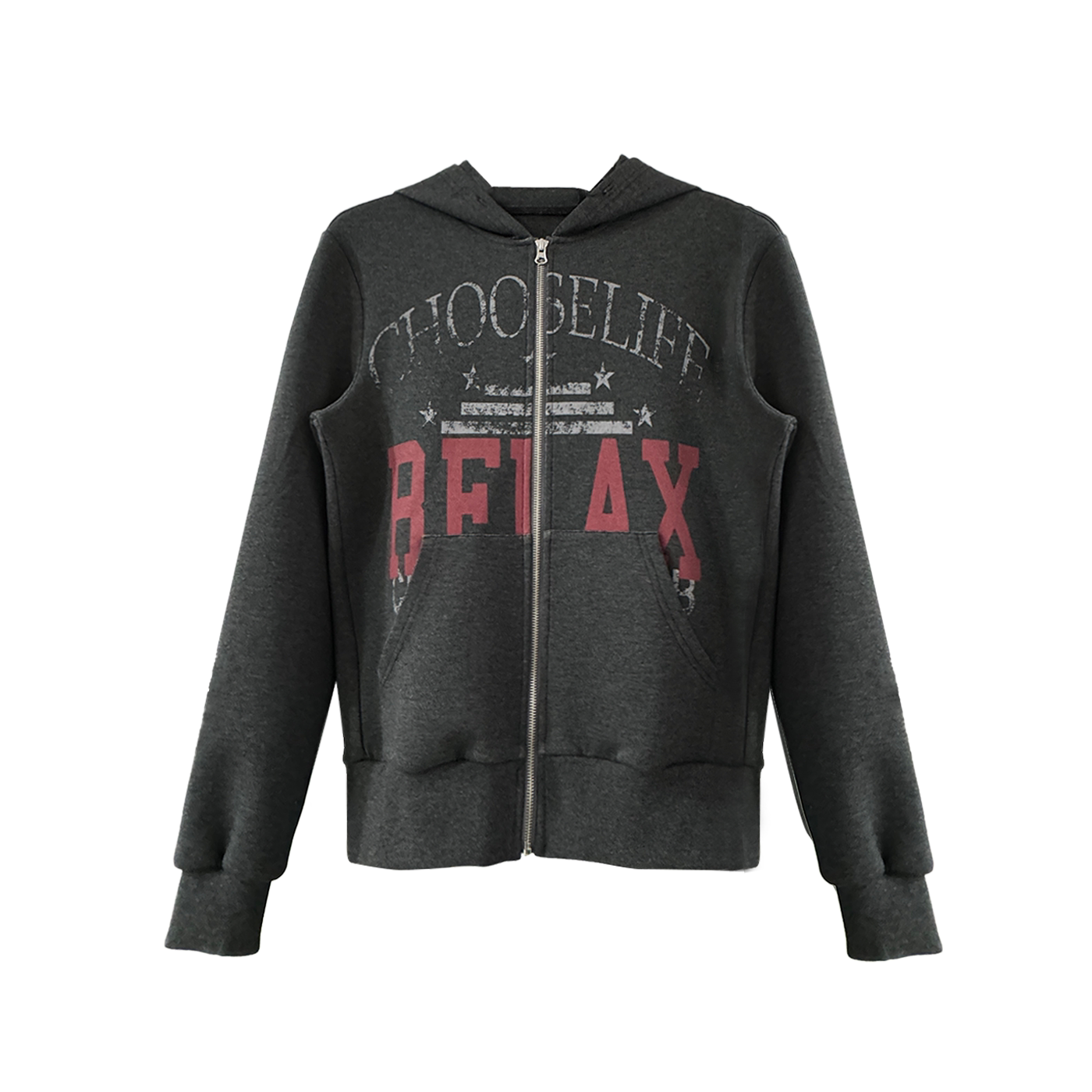 Choose Life Distressed Zip Hoodie