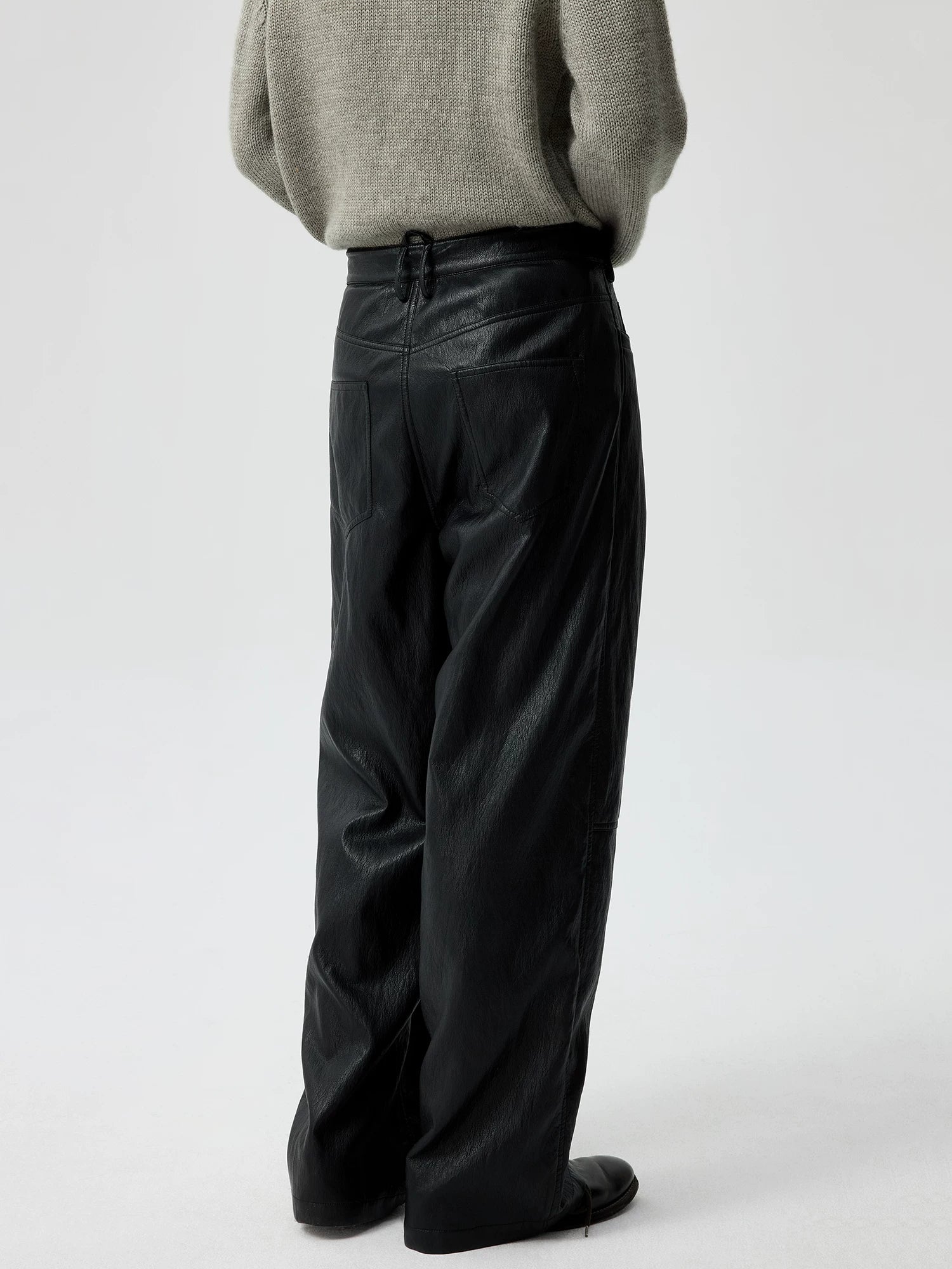 Noirline Wide-Leg Leather Pants