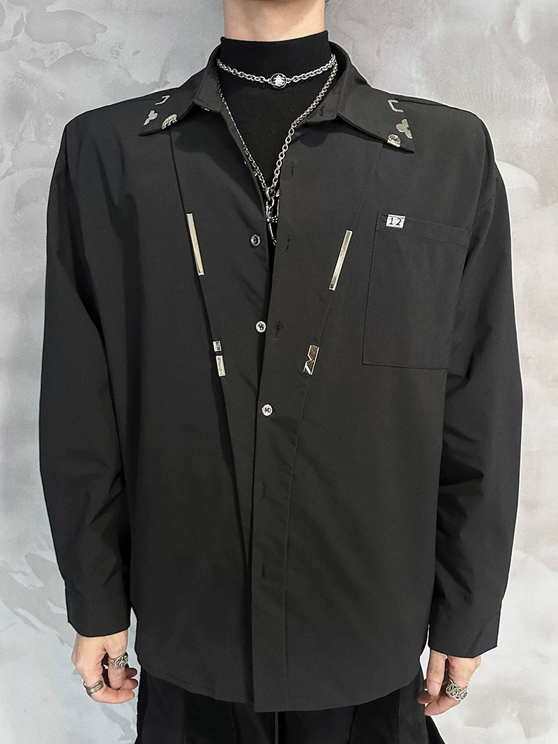 Circuit Sigil Spliced Poplin Shirt