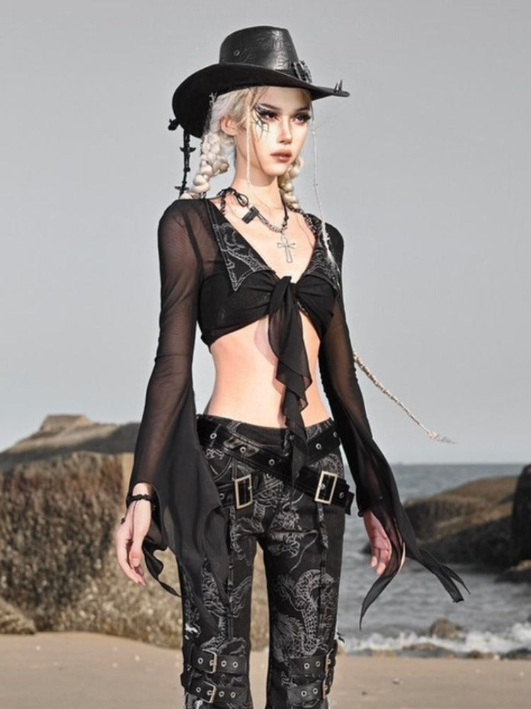 Cardigan court en maille d'origine