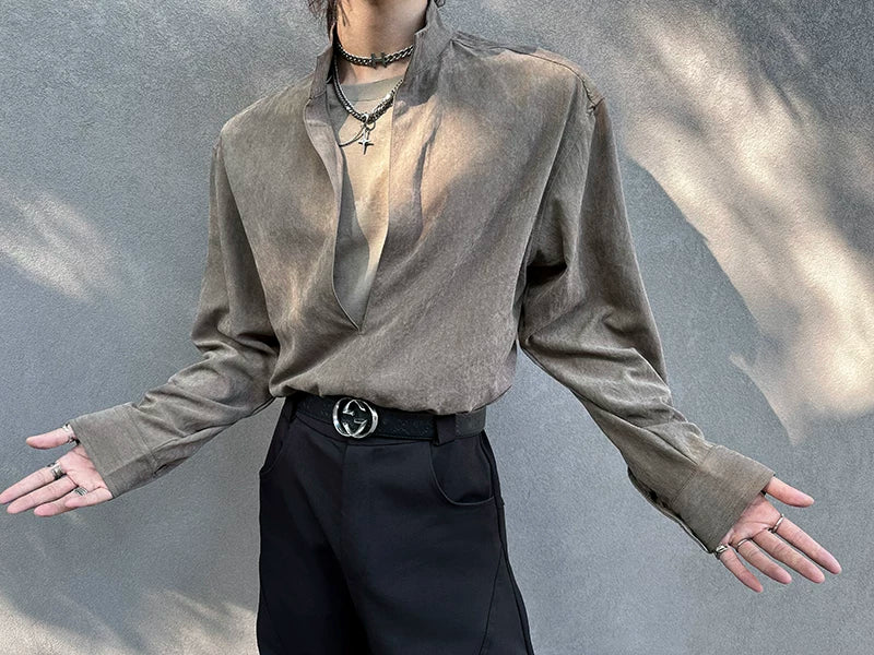 Ash Eclipse Cutout Layered Shirt