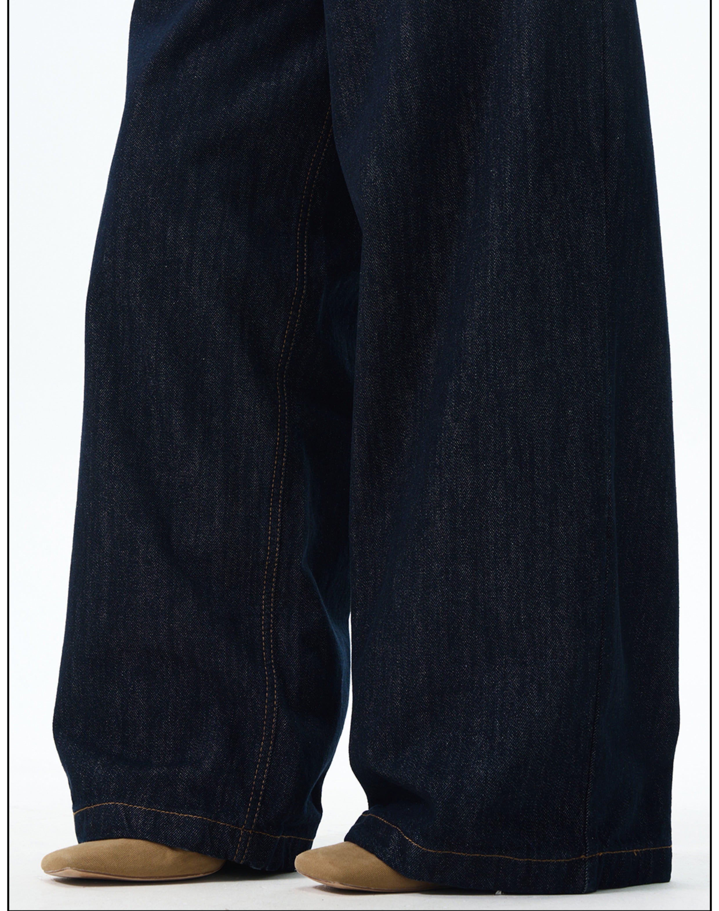 Dark Indigo Wide Leg Skater Jeans