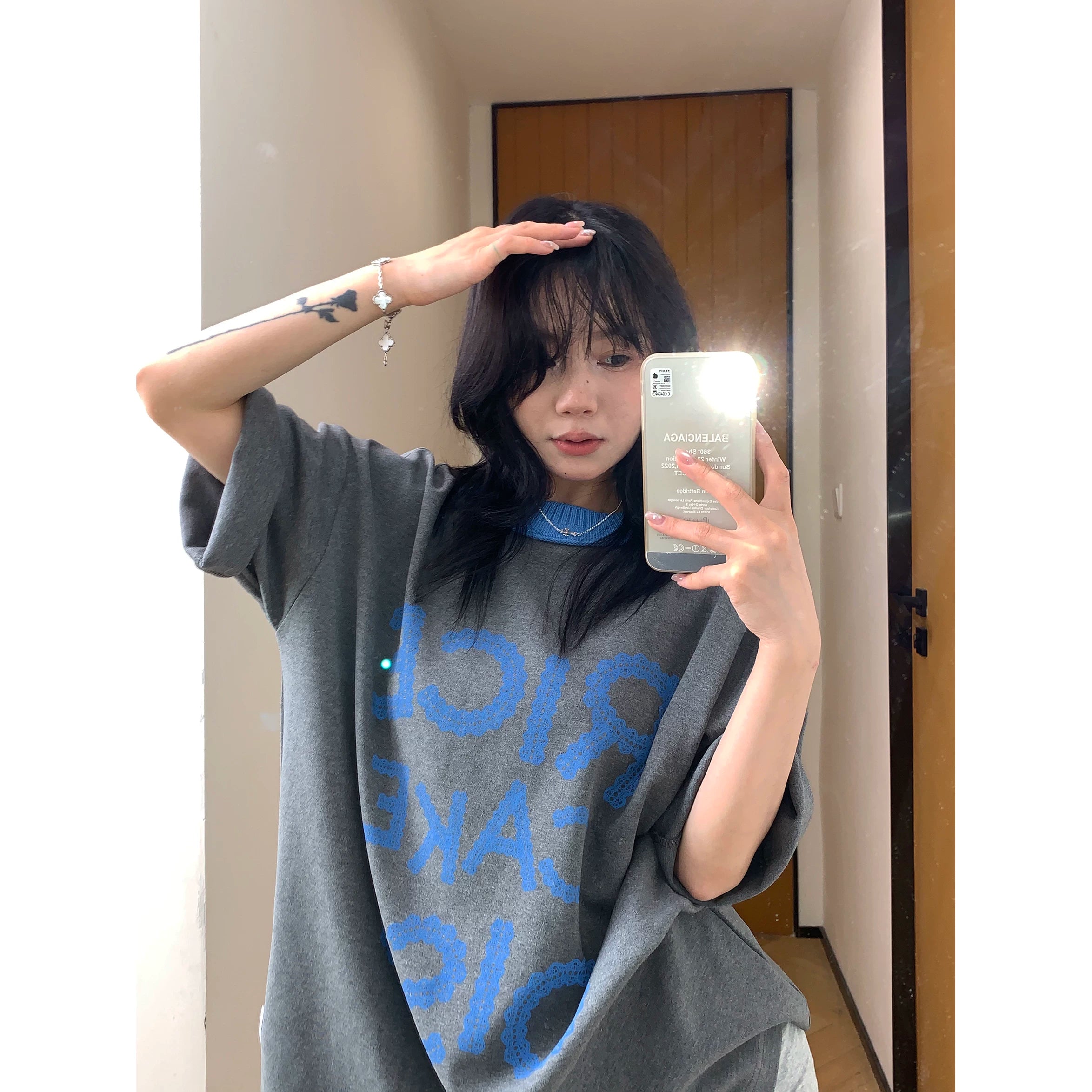 Charcoal Bubble Logo Tee