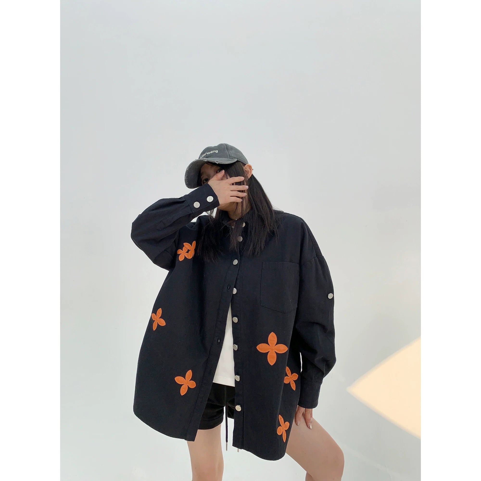 Olive Bloom Button Shirt