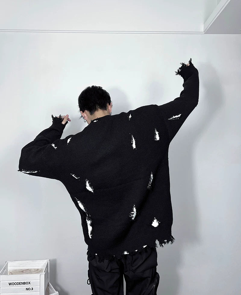 Static Slash Shred-Knit Sweater