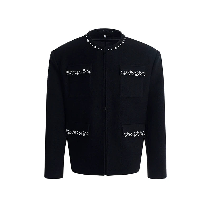 Modern Chanel-Style Jacket with Pearl Details