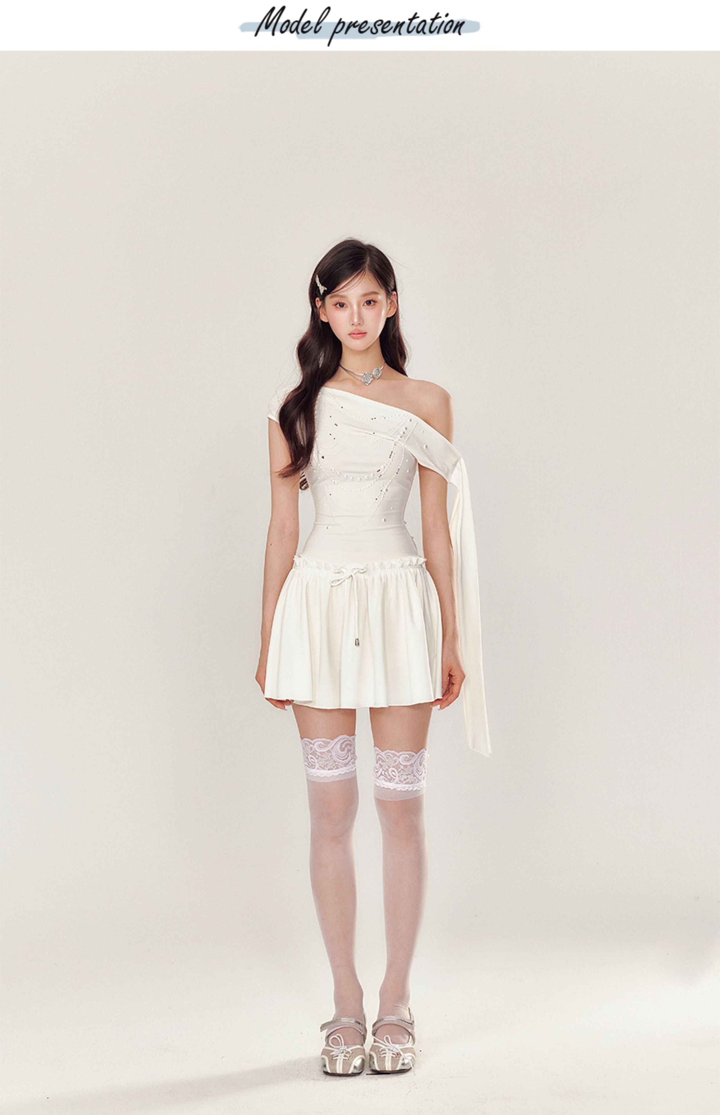 Crystal Chain Mini Party Dress