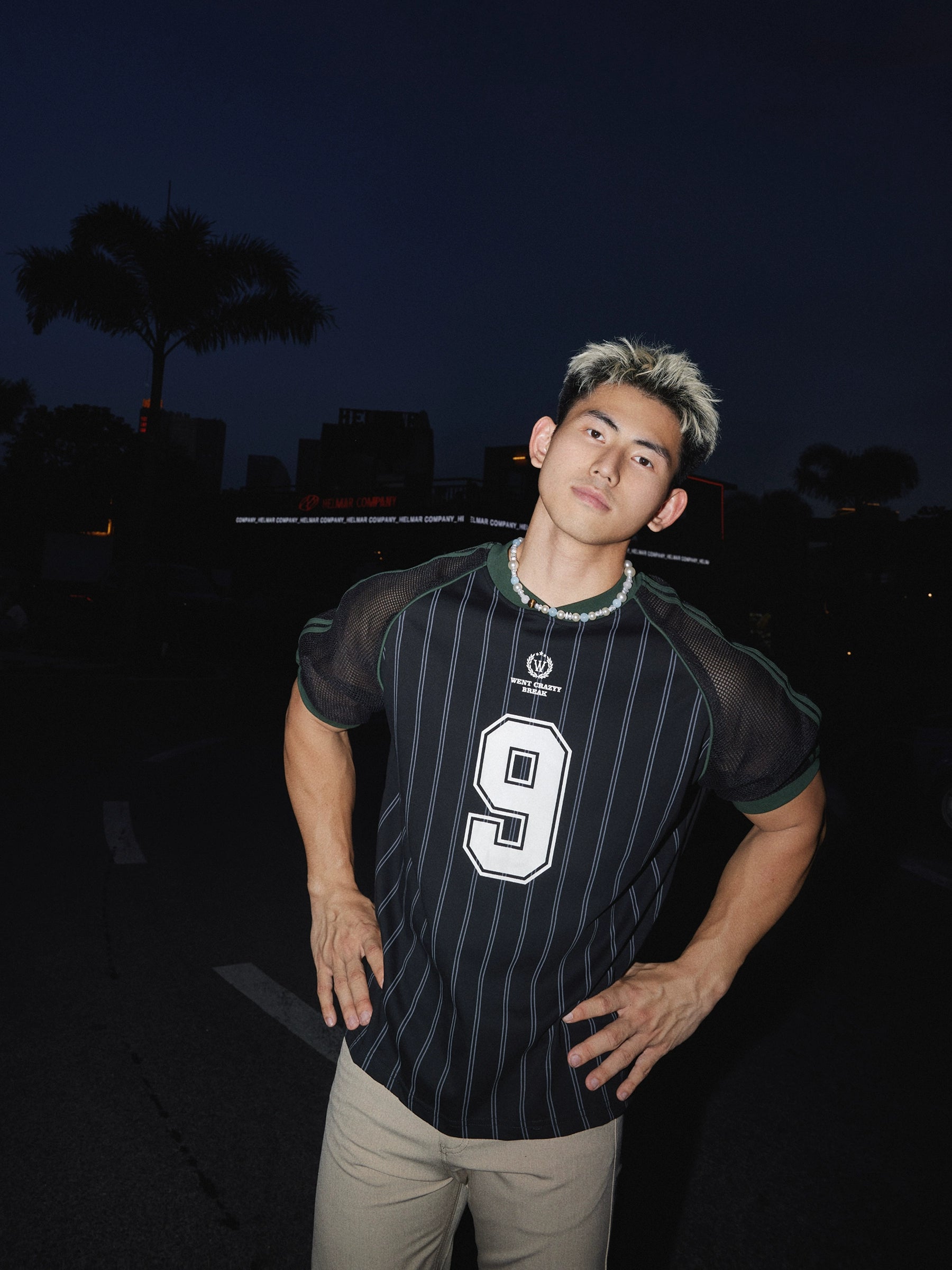 Vintage Pinstripe Baseball Jersey Shirt