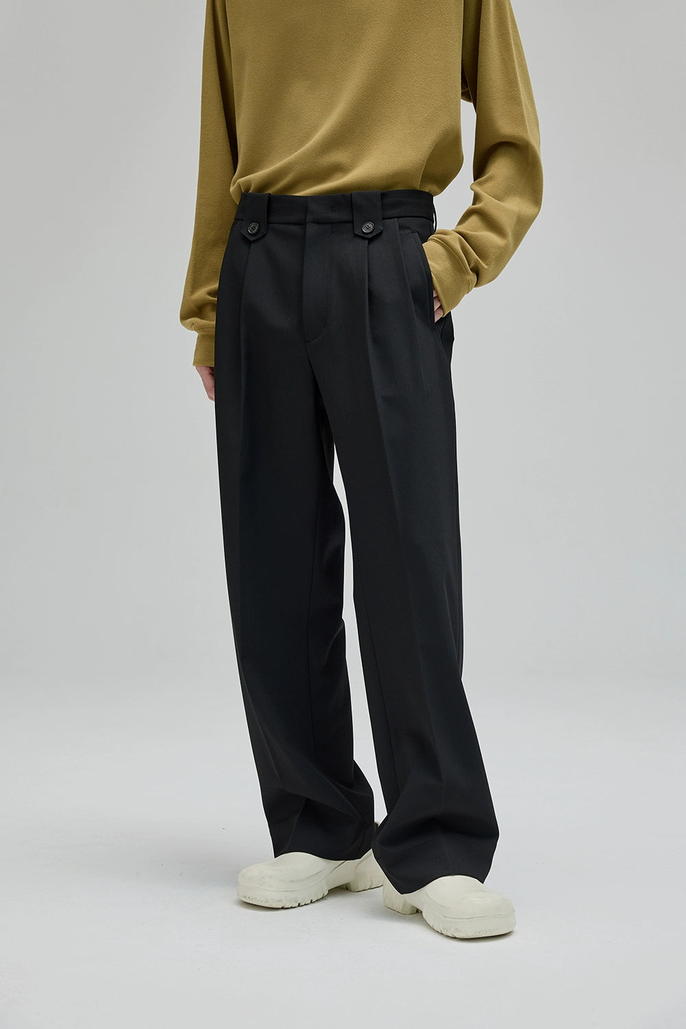Pantalones de traje ancho