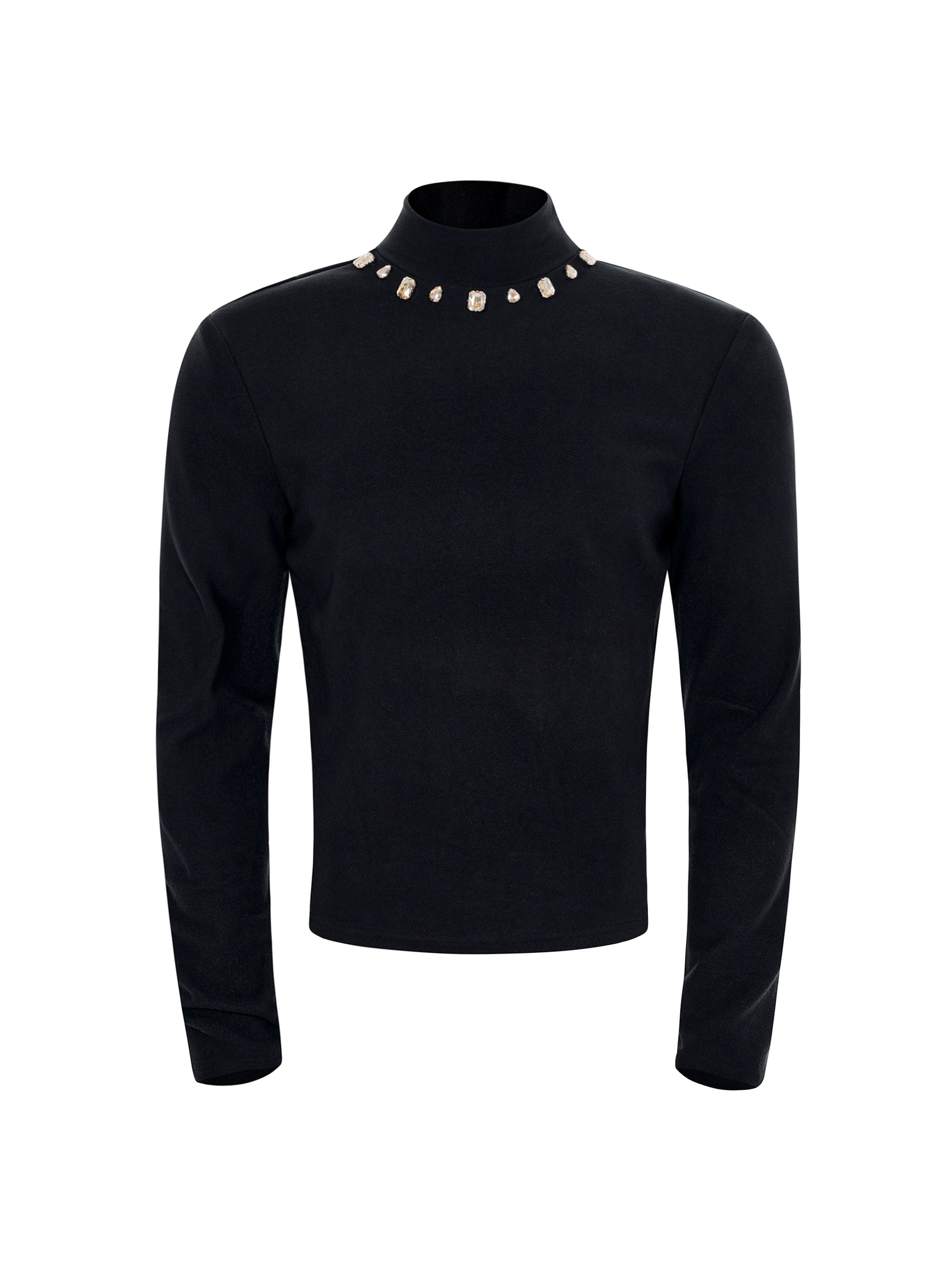 Gilded Halo Gem Neck Longsleeve