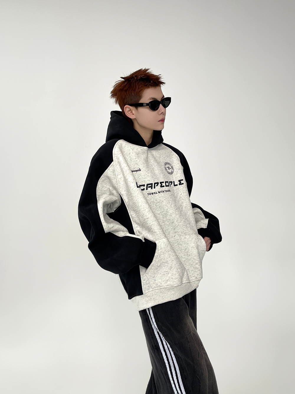 LocaPeople Panel Fleece Hoodie