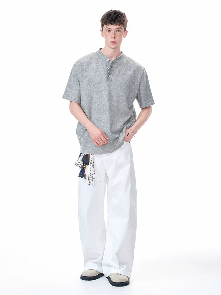 Cloudline Short-Sleeve Henley Tee