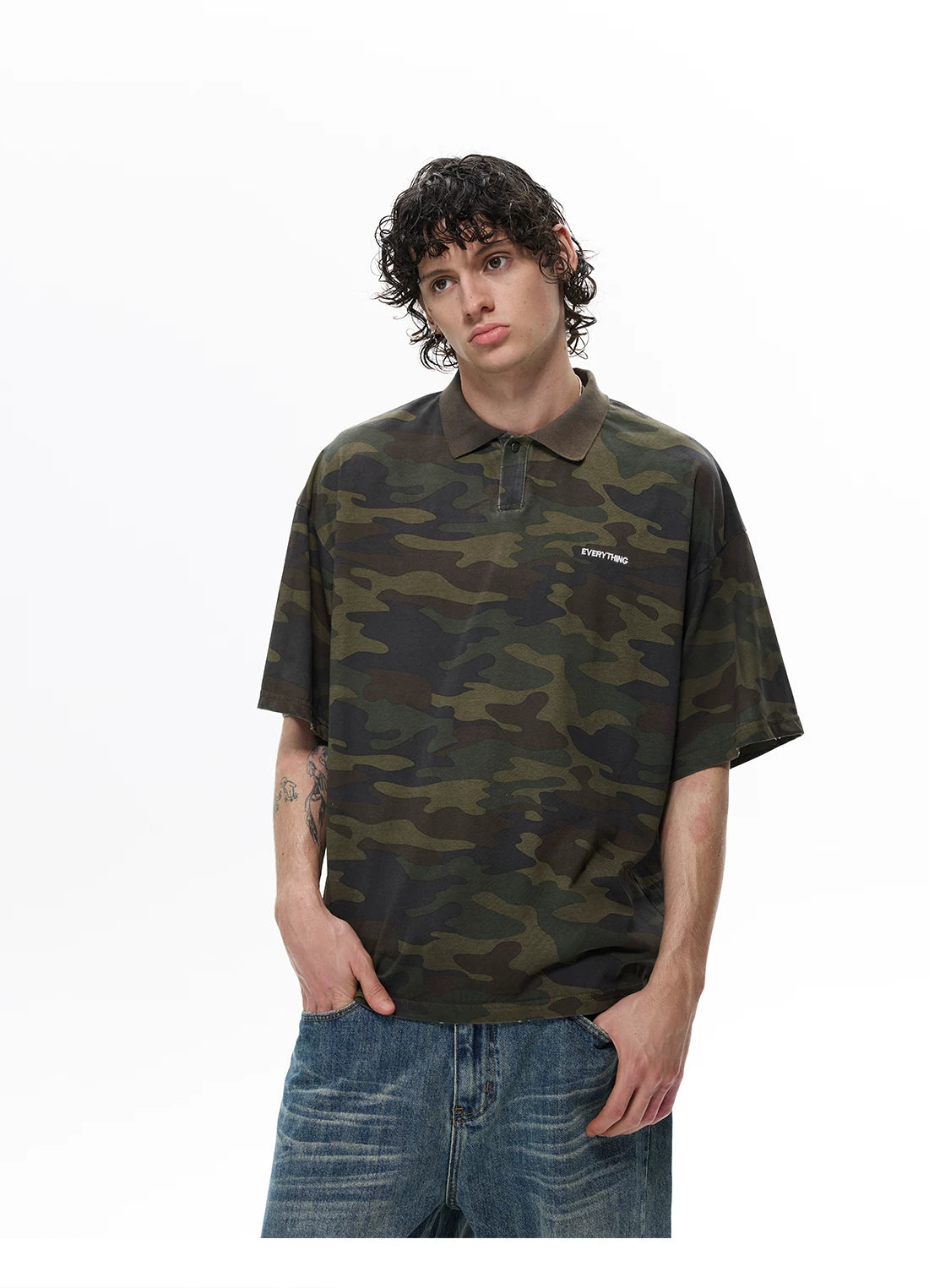 Everything Camo Polo Tee