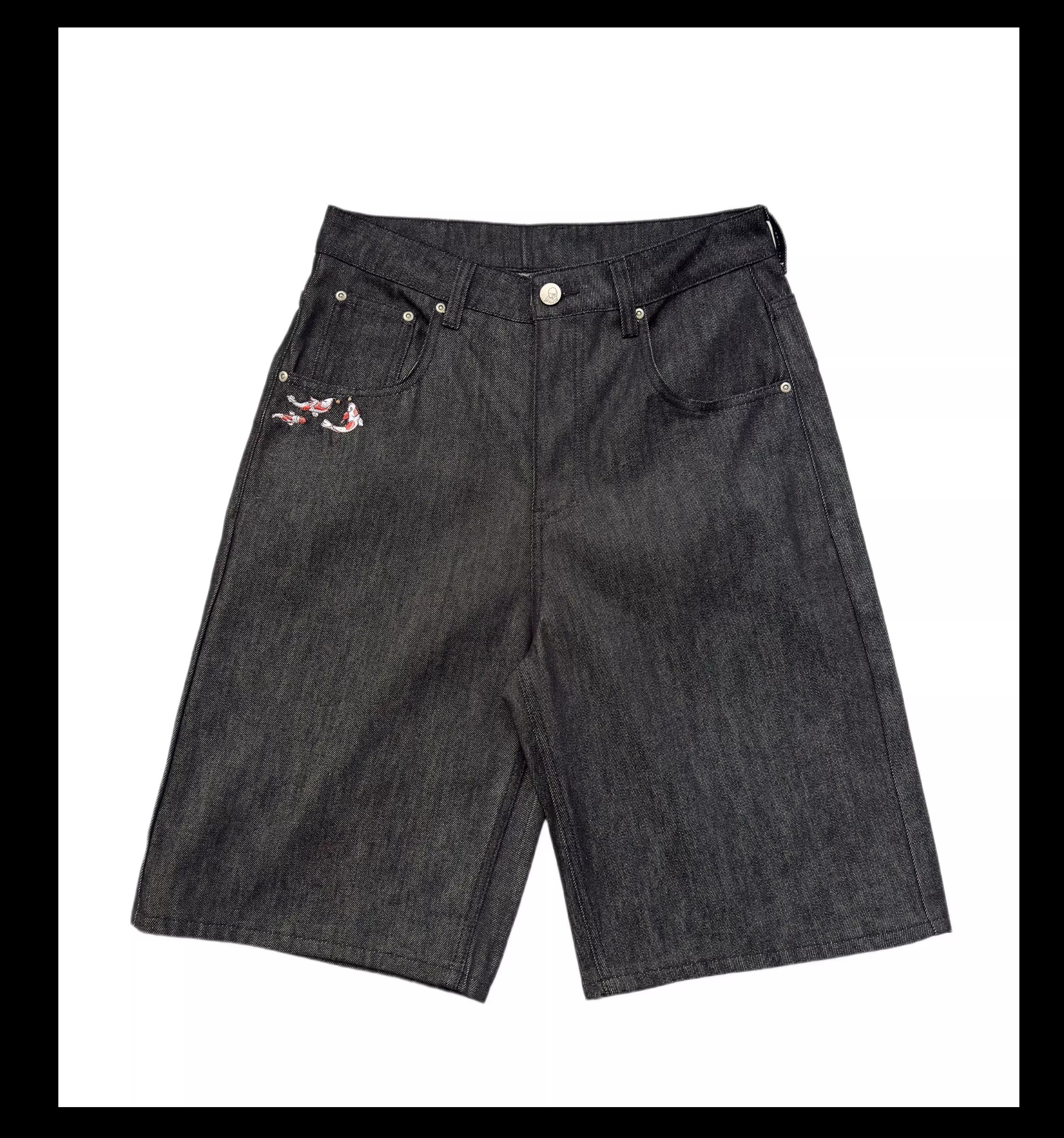 Tempest Embroidered Denim Shorts