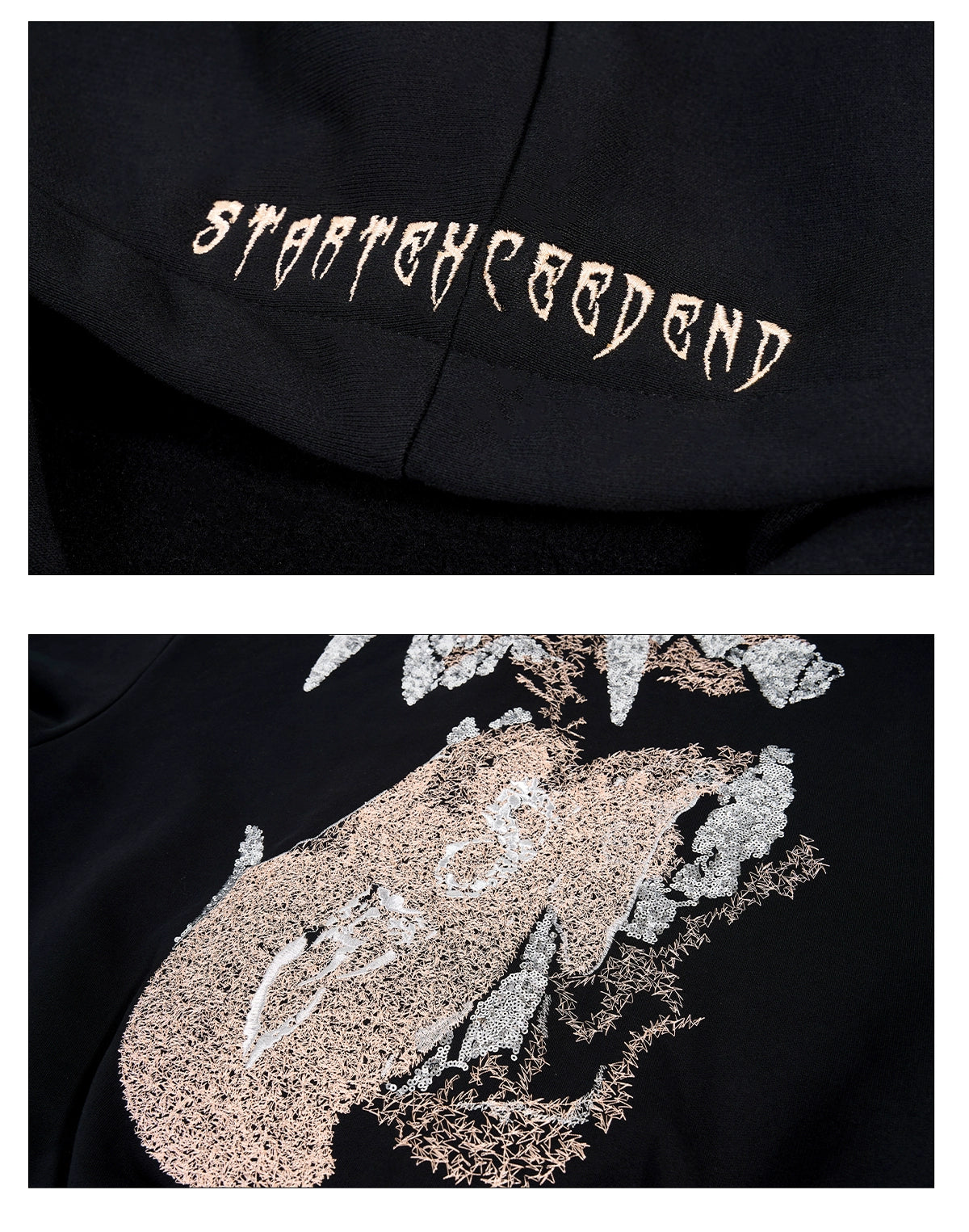 Crystal Fang Midnight Hoodie