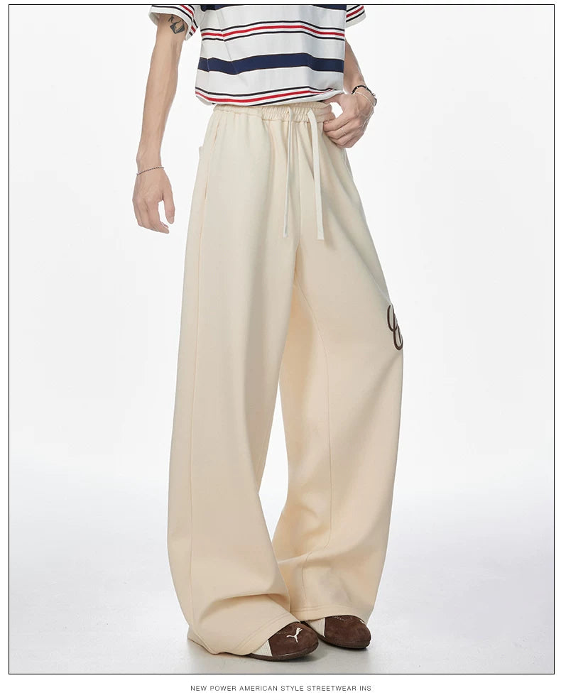 Script Wide-Leg Sweatpants