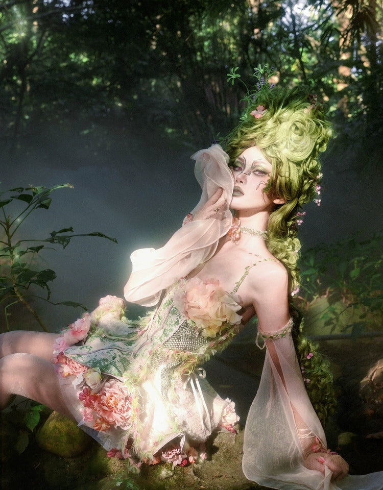Garden Fairy Floral Dress Set