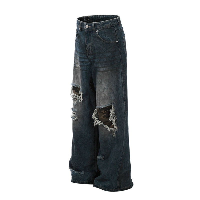 Warzone Patchwork Destroyed Jeans
