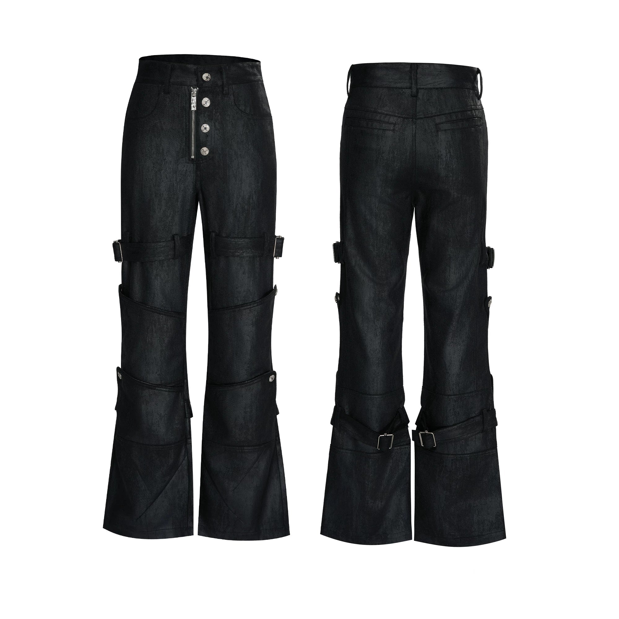 Cerberus Gaiter Strap Flare Jeans