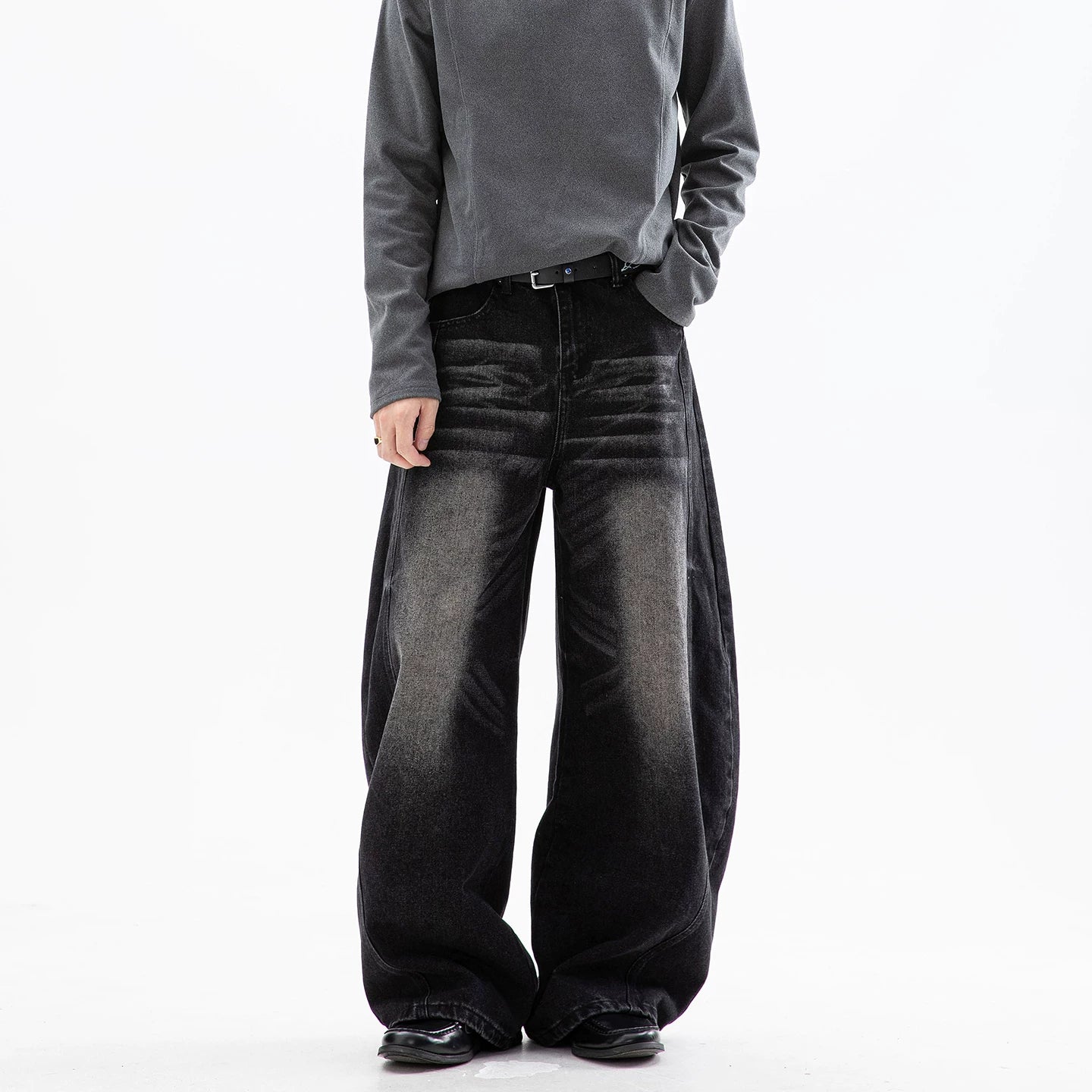 Cloudstripe Ultra Wide-Leg Jeans