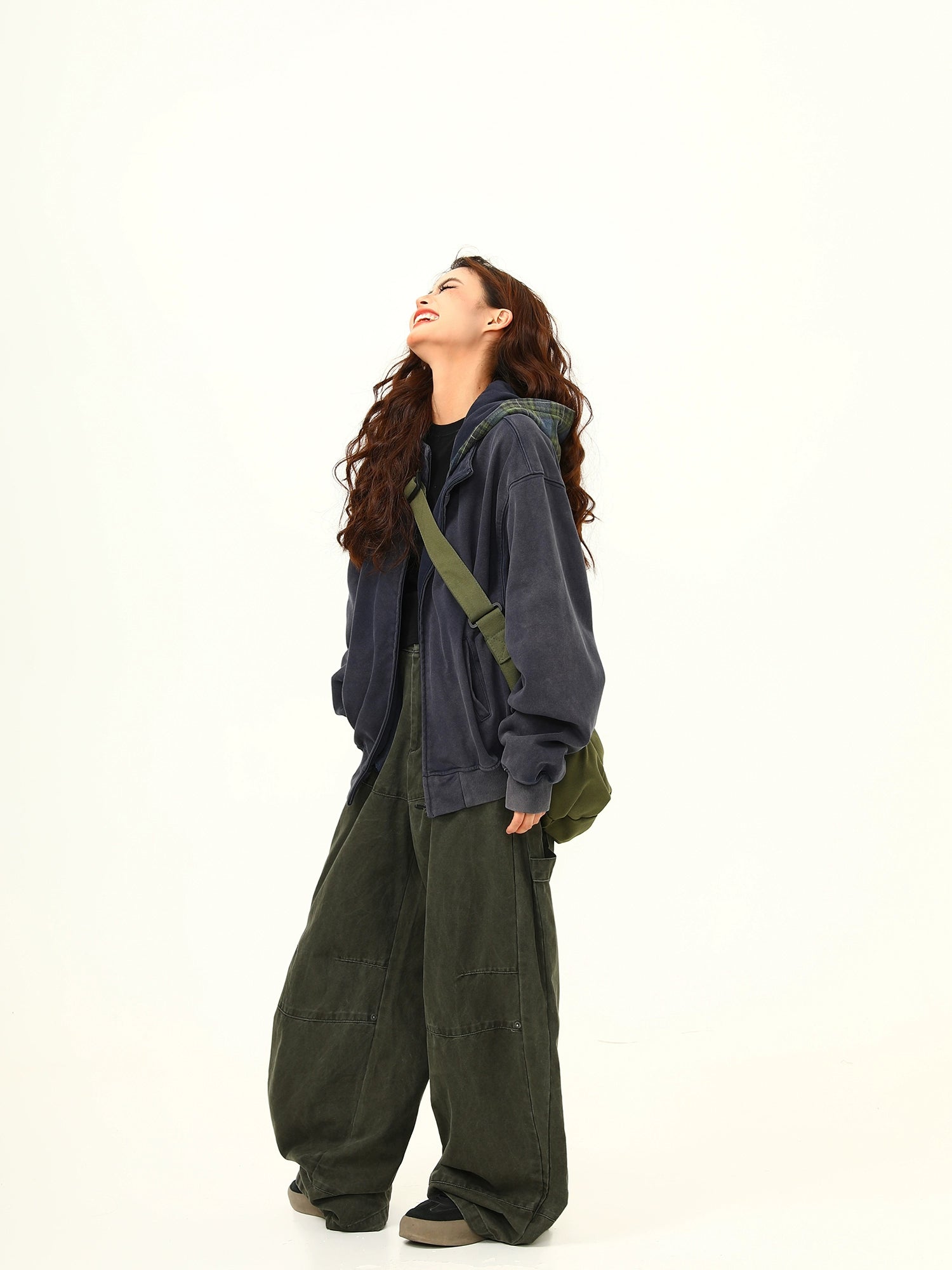 Basic Navy Zip-Up Hoodie