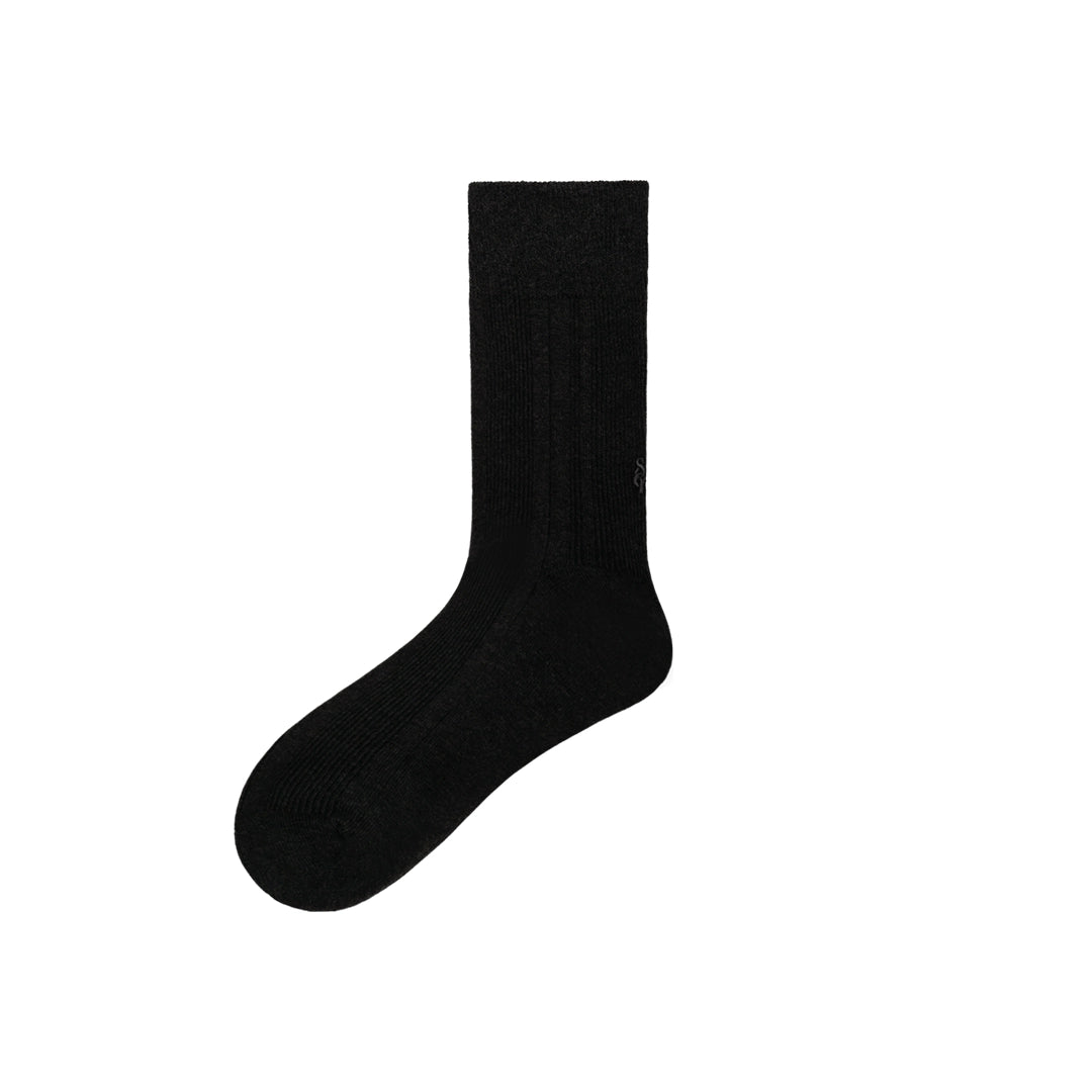 Ribbed Structured Crew Socks