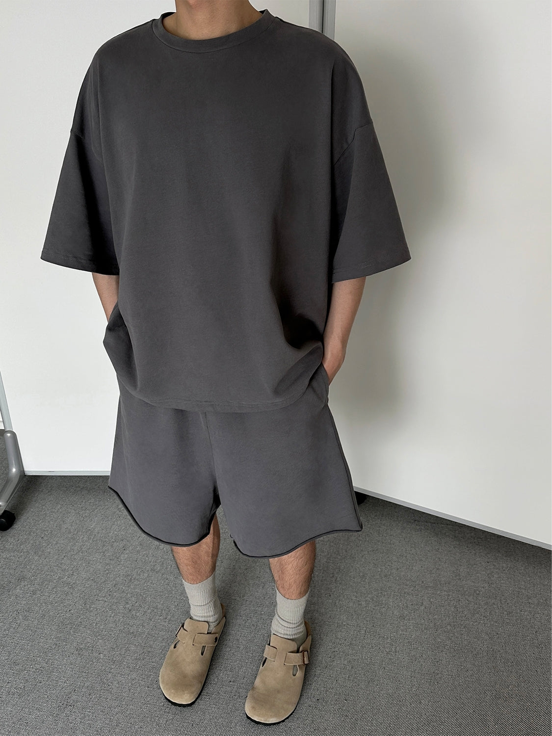 Oversized Relaxed T-Shirt and Shorts Setup