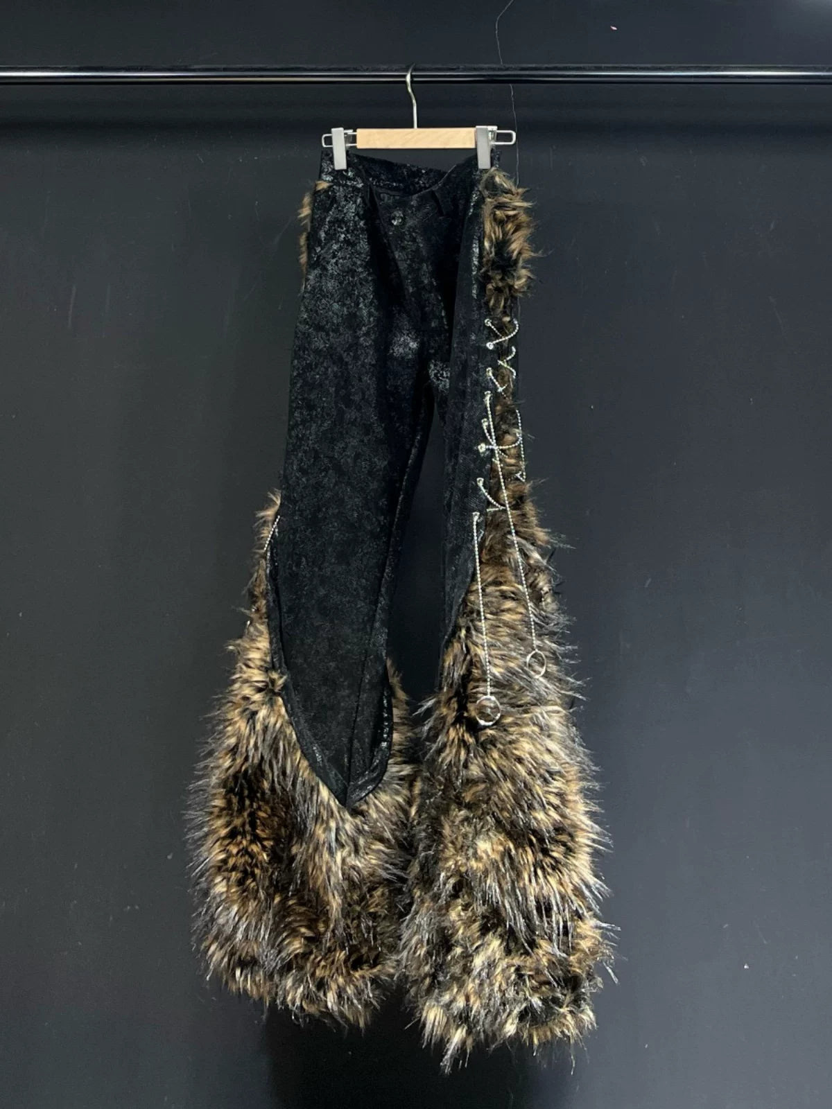 Wild Fang Faux‑Fur Flare Pants