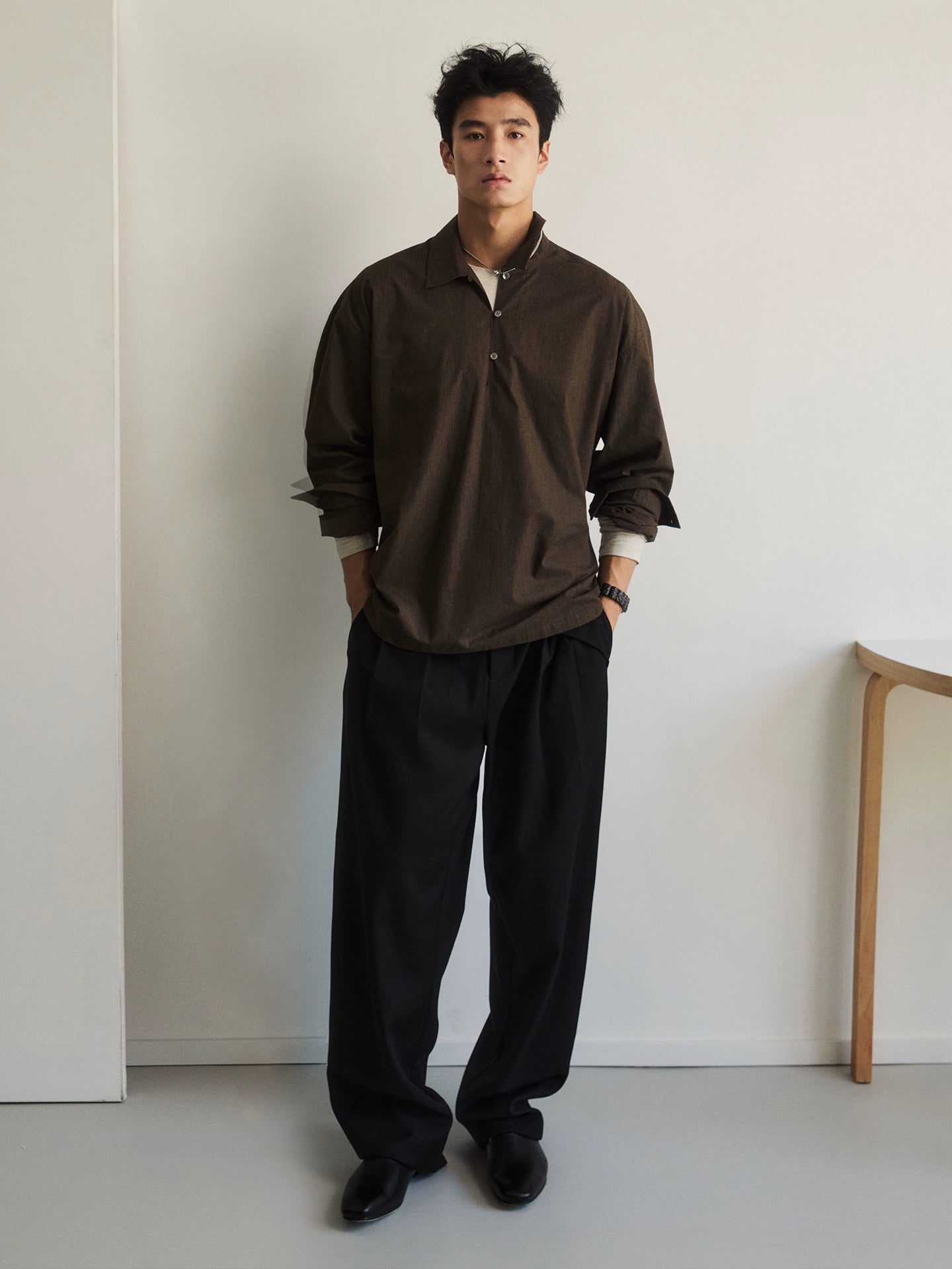 BarkLine Relaxed Collar Shirt