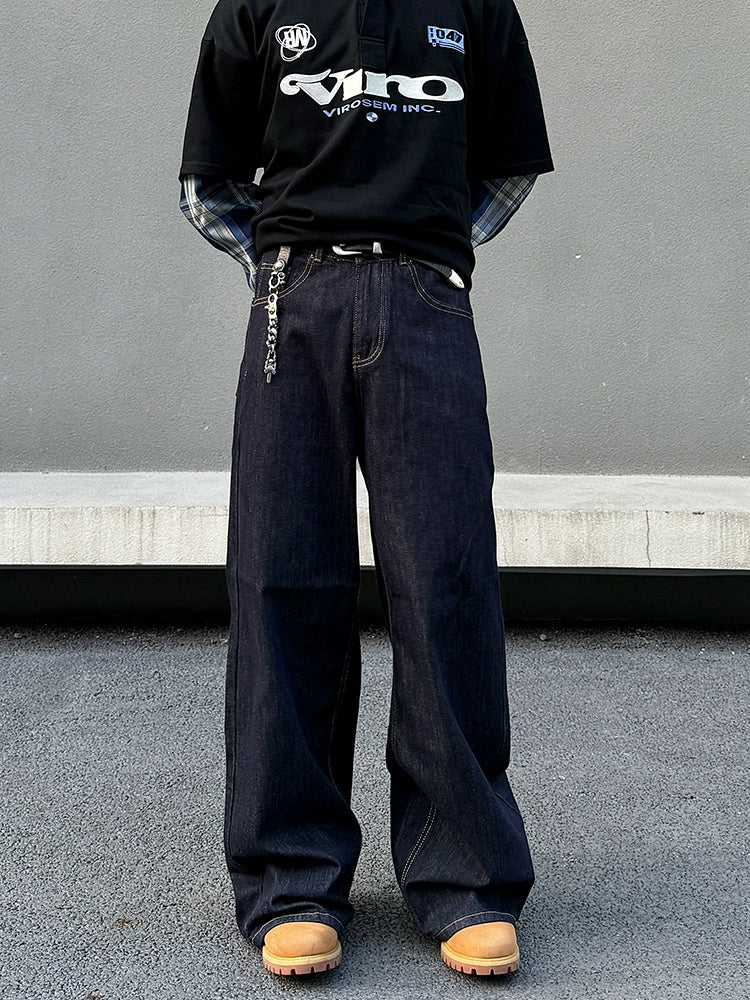 Midnight Circuit Wide Denim Jeans