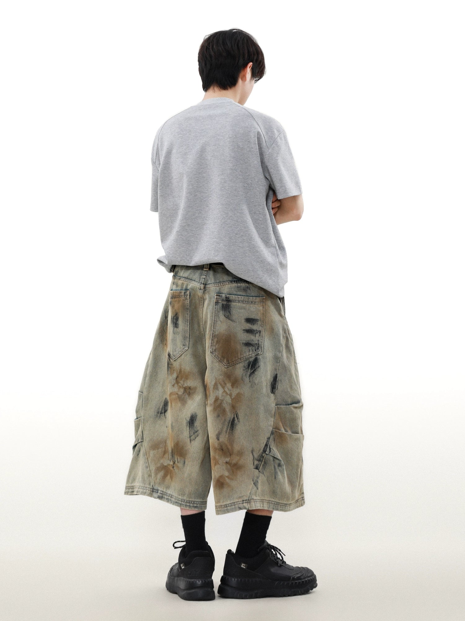 Rust Storm Dyed Cargo Shorts