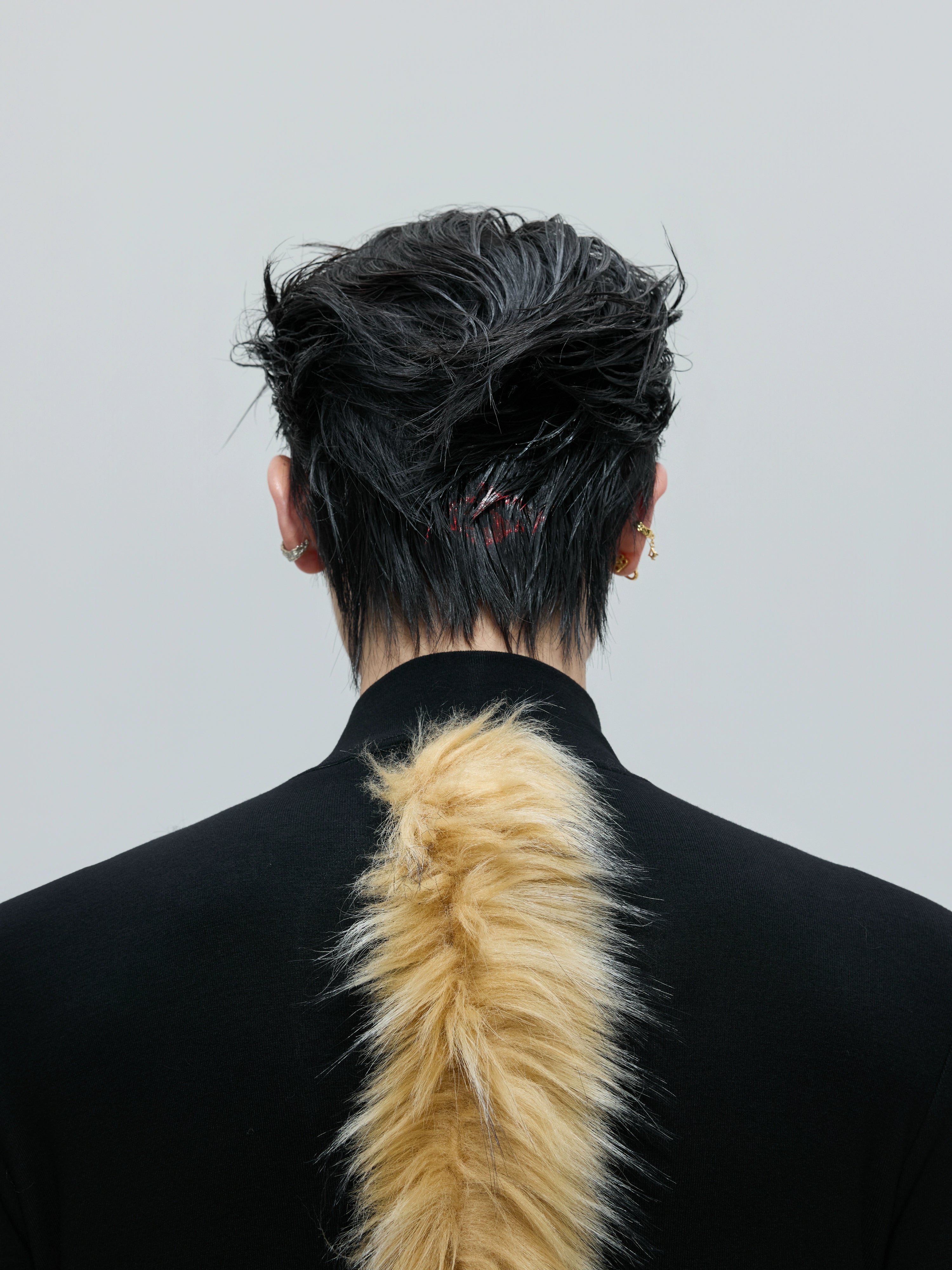 Amber Fang Contrast Fur Sweater