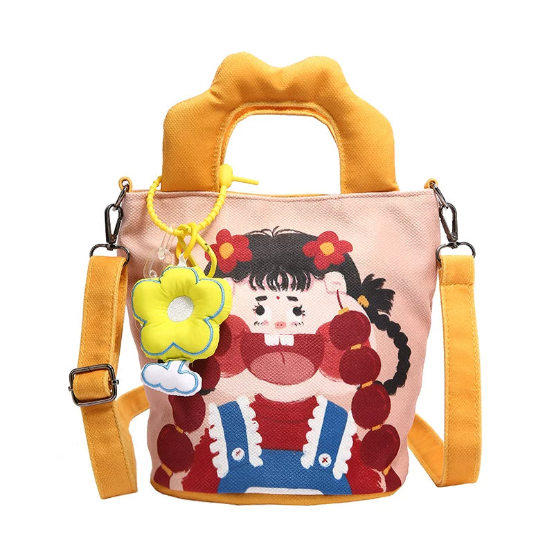Giggles & Bows Cartoon Tote