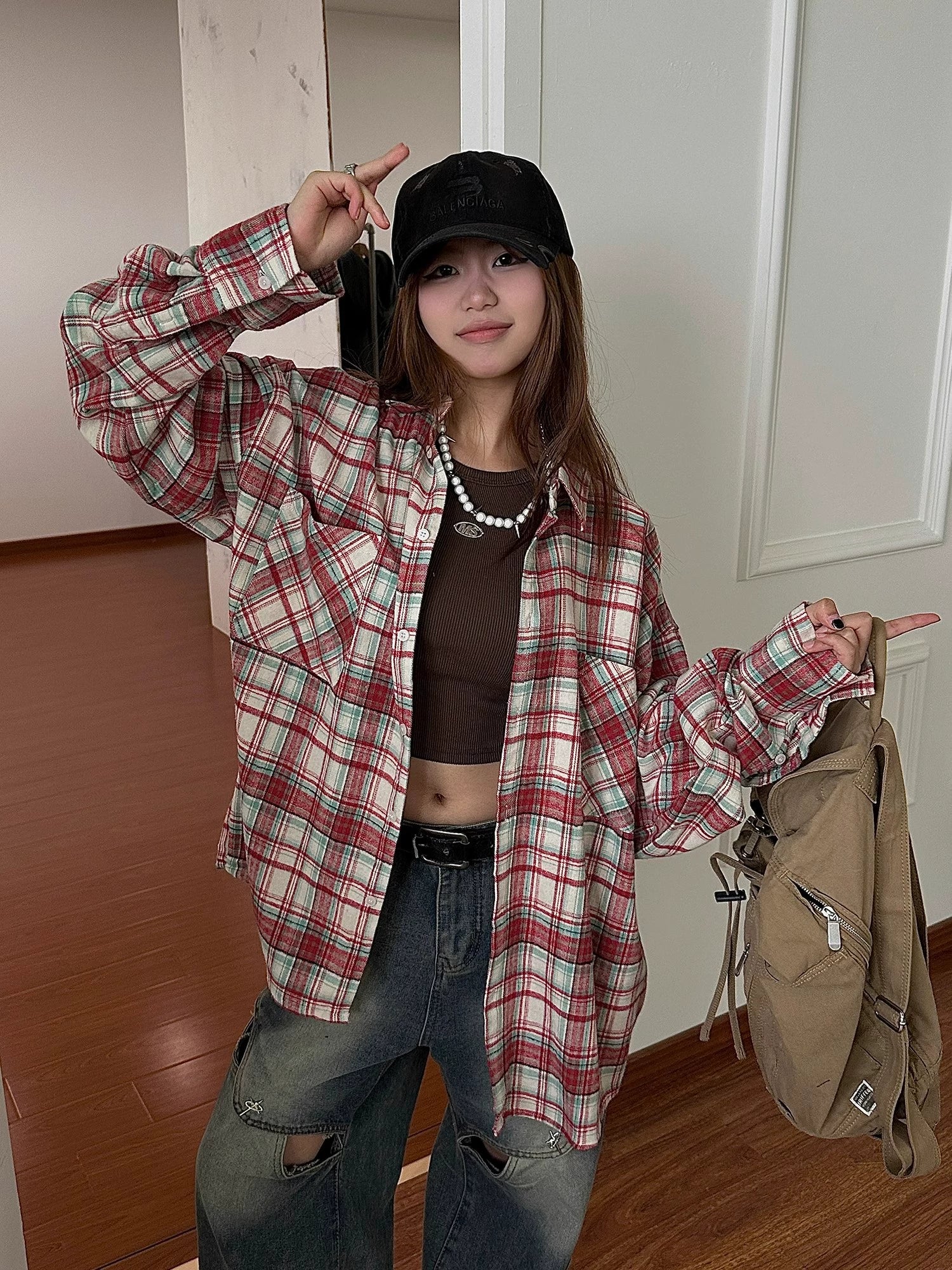 Plaid Casual Flannel Shirt