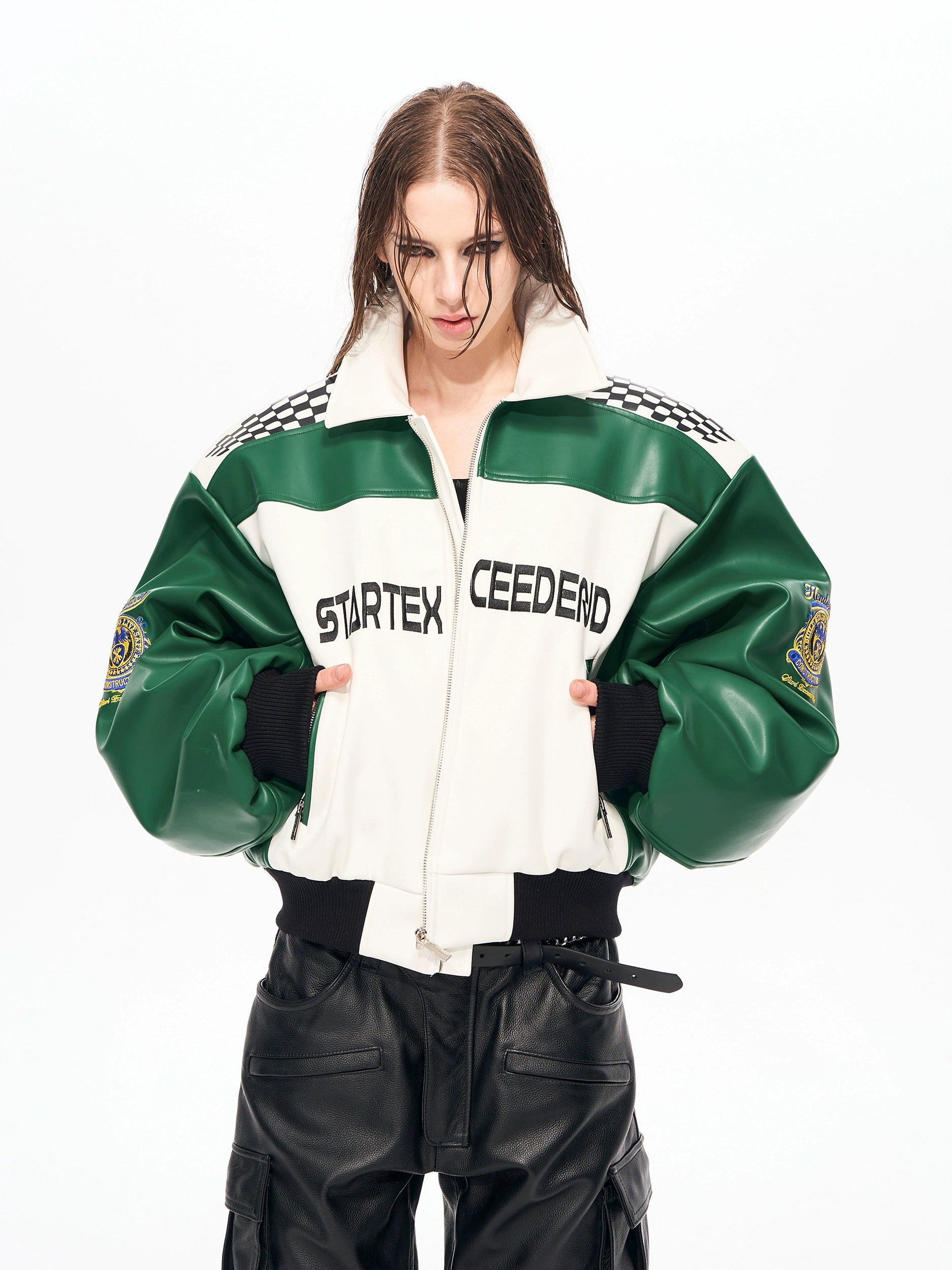 Victory Circuit Moto Varsity Jacket