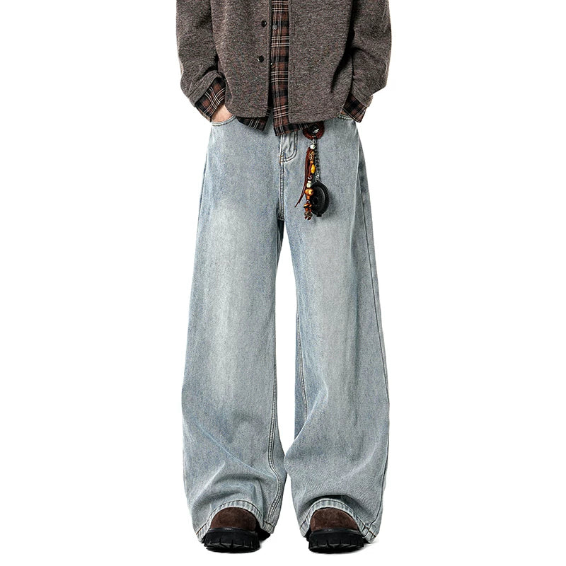 Coal Fade Barrel-Leg Jeans