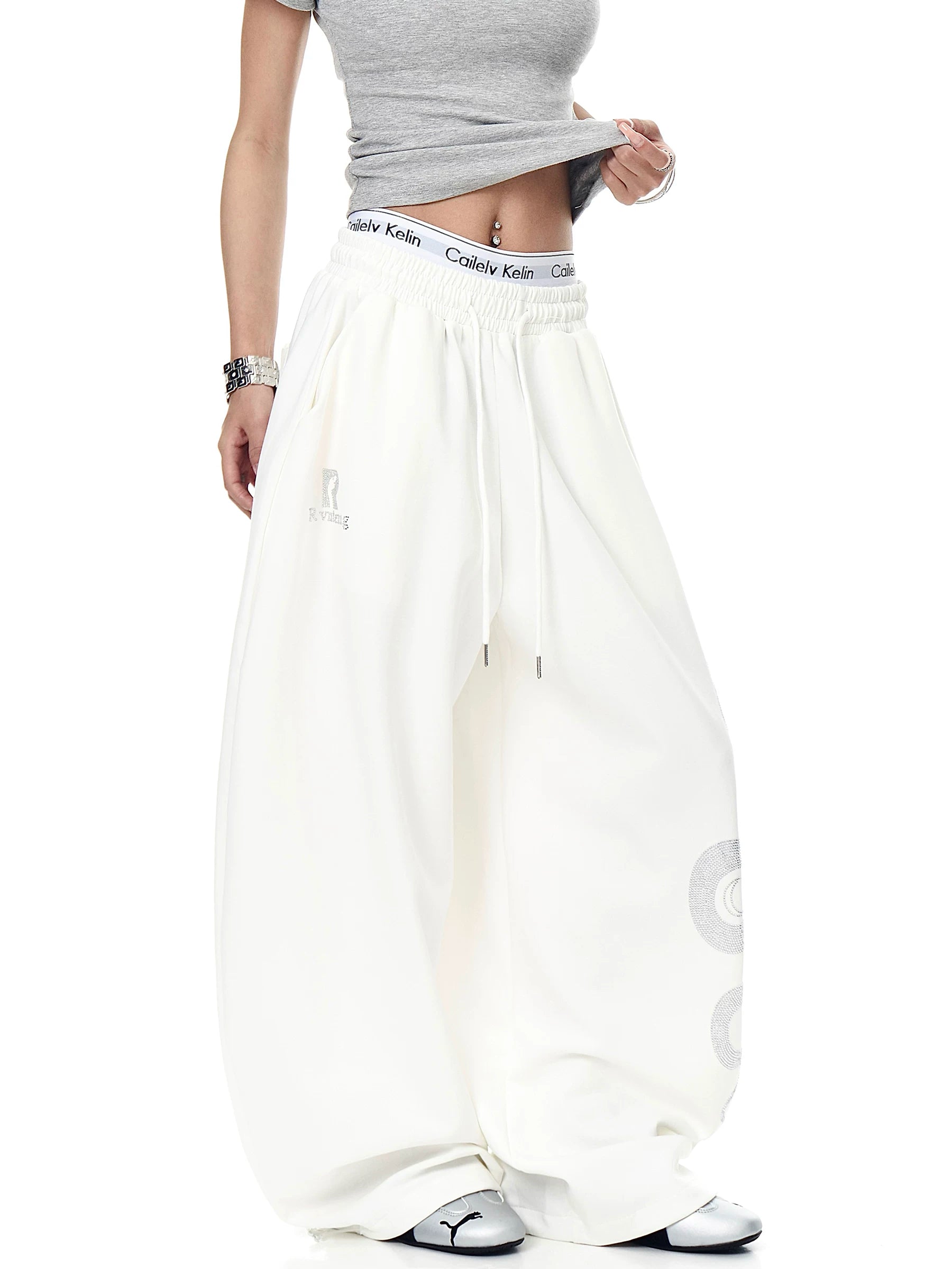 Lunar Serpent Halo Fleece Sweatpants