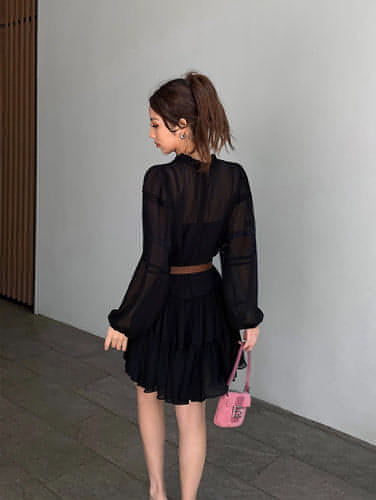 Summer French Style White Shirt Dress - chiclara