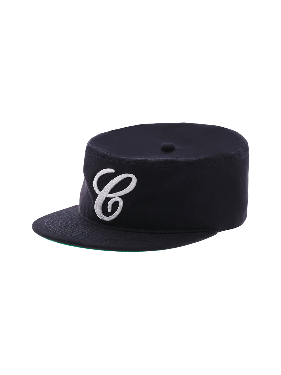 C-Embroidered Flat-Crown Cap - Deep Blue - Product angle - view 1