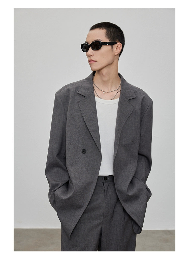 Blazer casual de solapa de solapa de muesca
