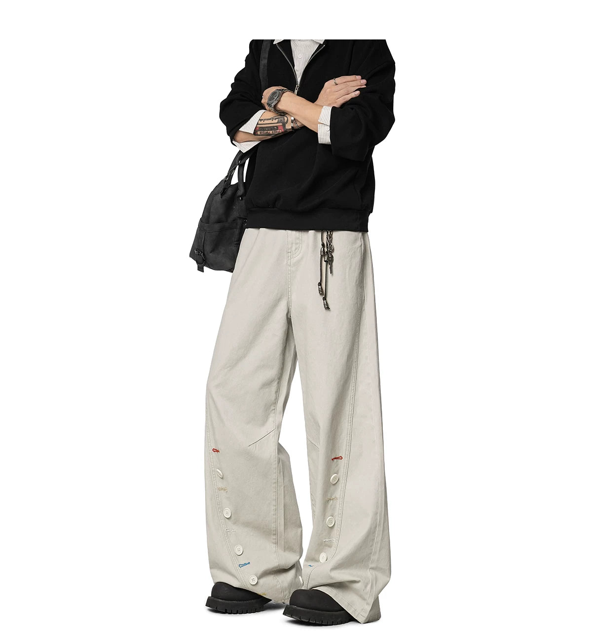 Patchline Carnival Wide-Leg Jeans