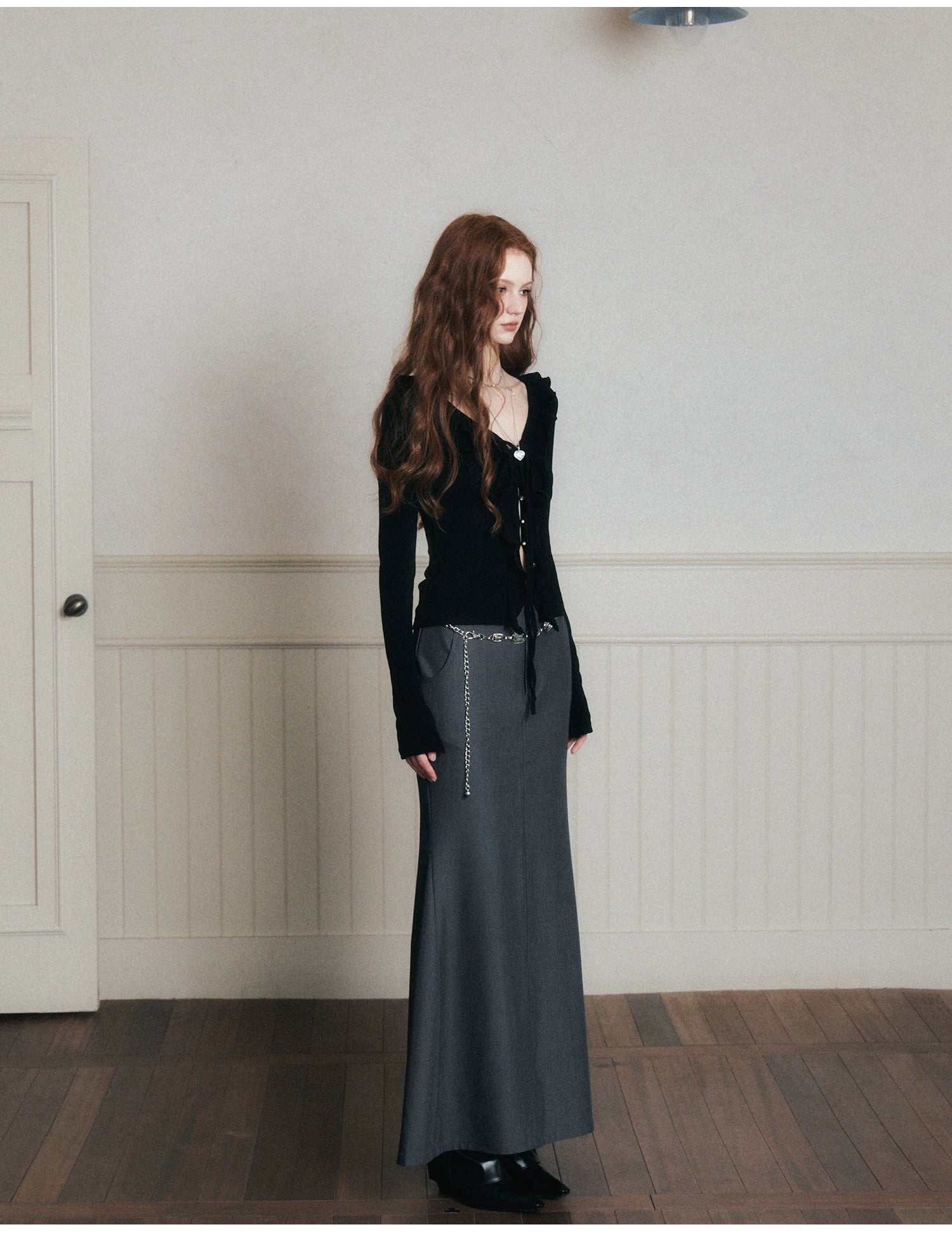 Midnight Muse Tie-Front Cardigan