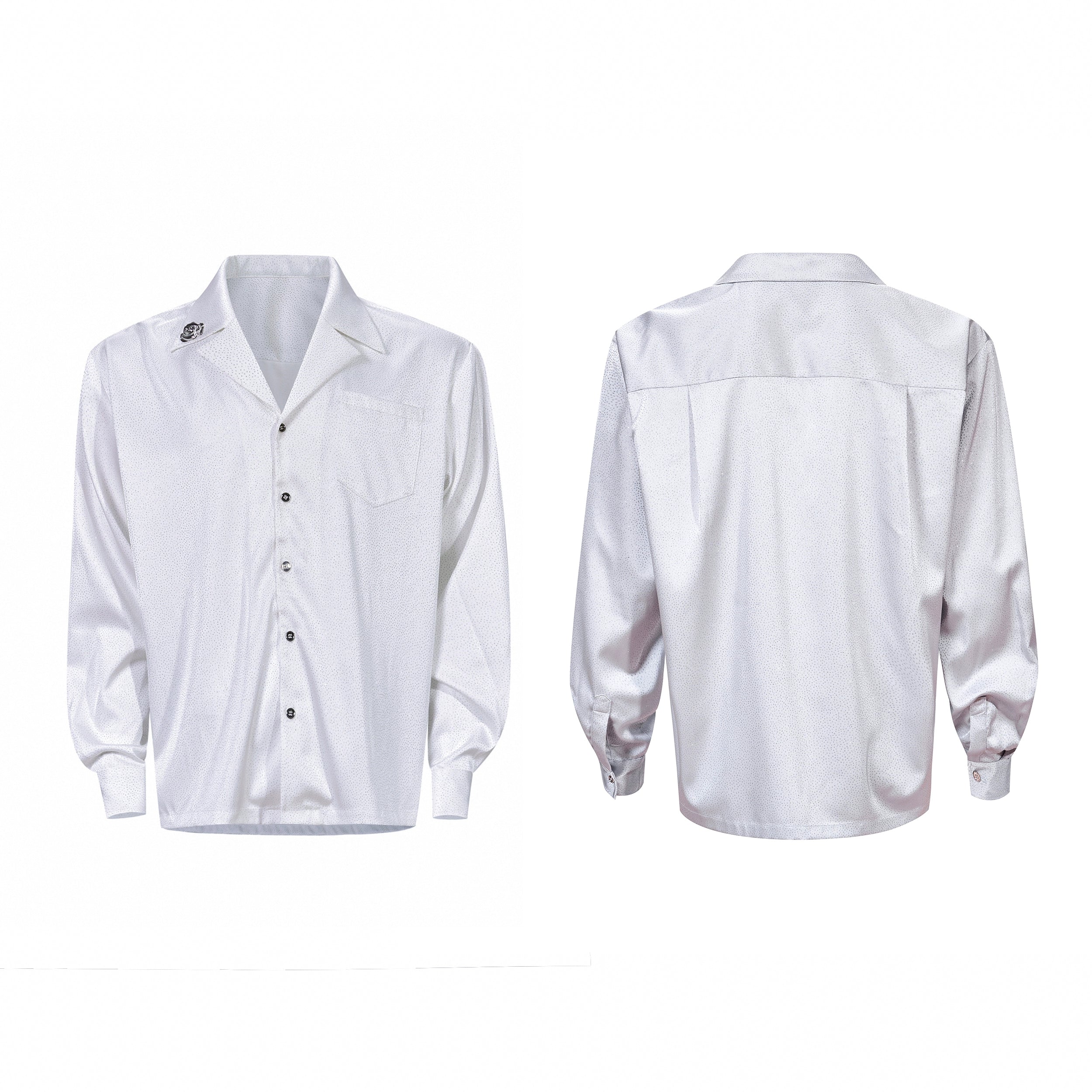 Micro-Dot Button-Up Shirt