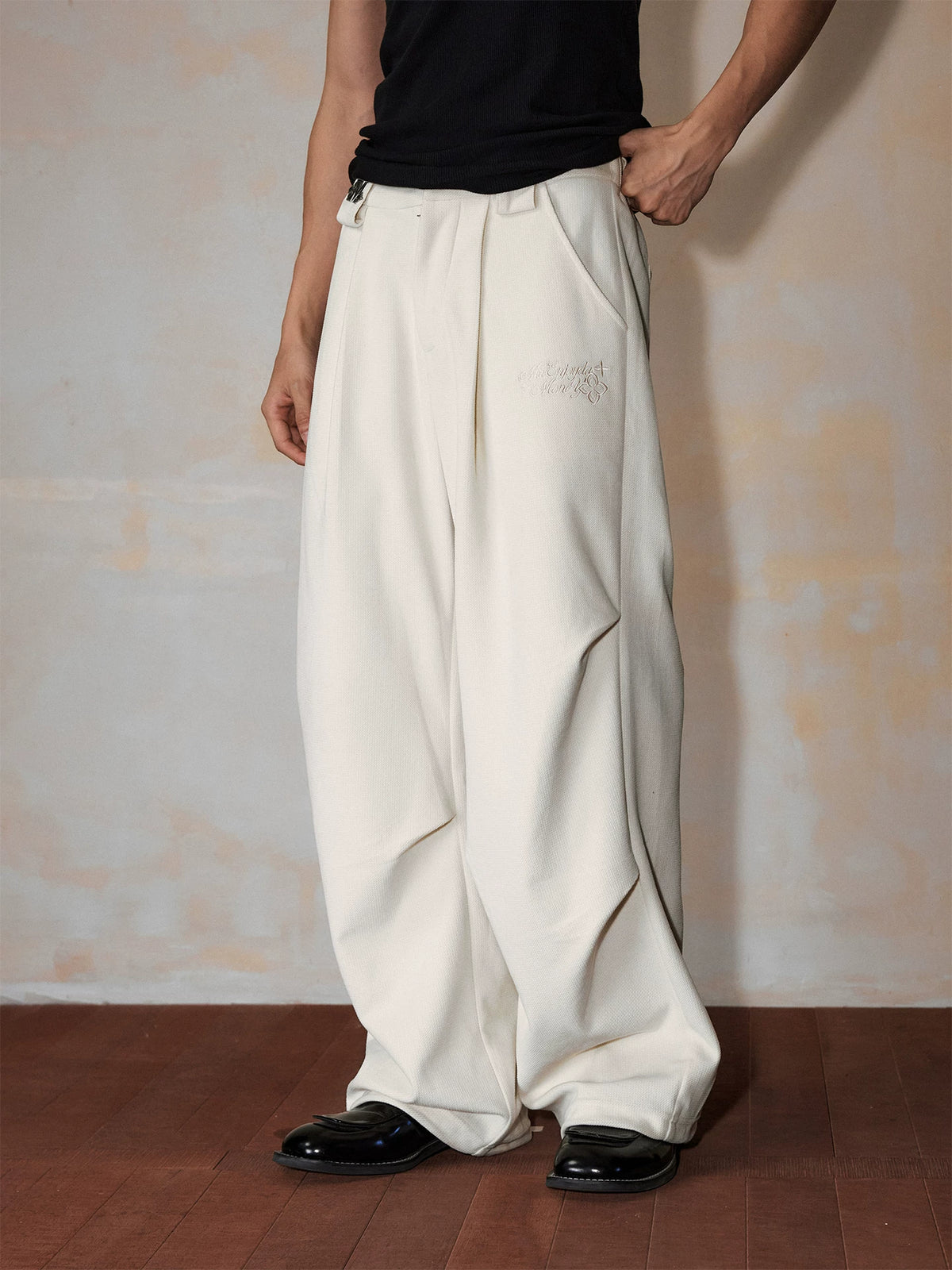 Archive Pleated Wide-Leg Trousers