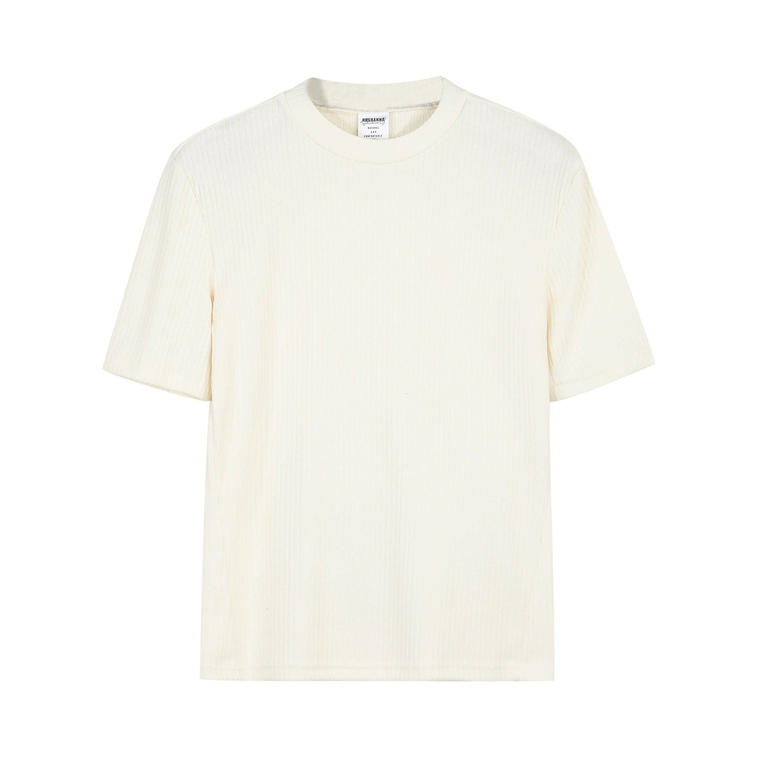 Slate Rib Knit Mock Tee