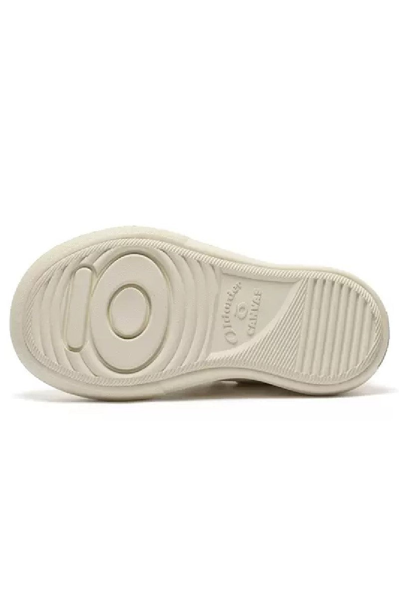 Fuzzy Lace Canvas Sneakers Triple Cream