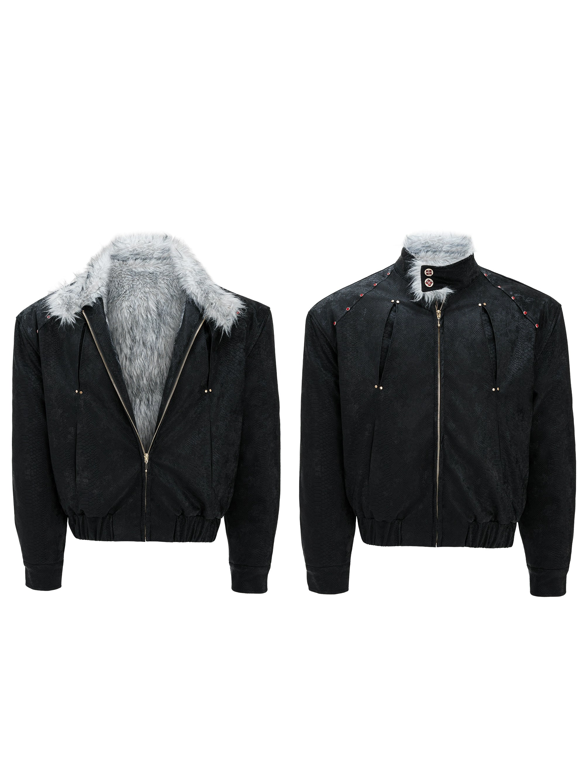 Frosted Dreamscape Faux Fur Jacket