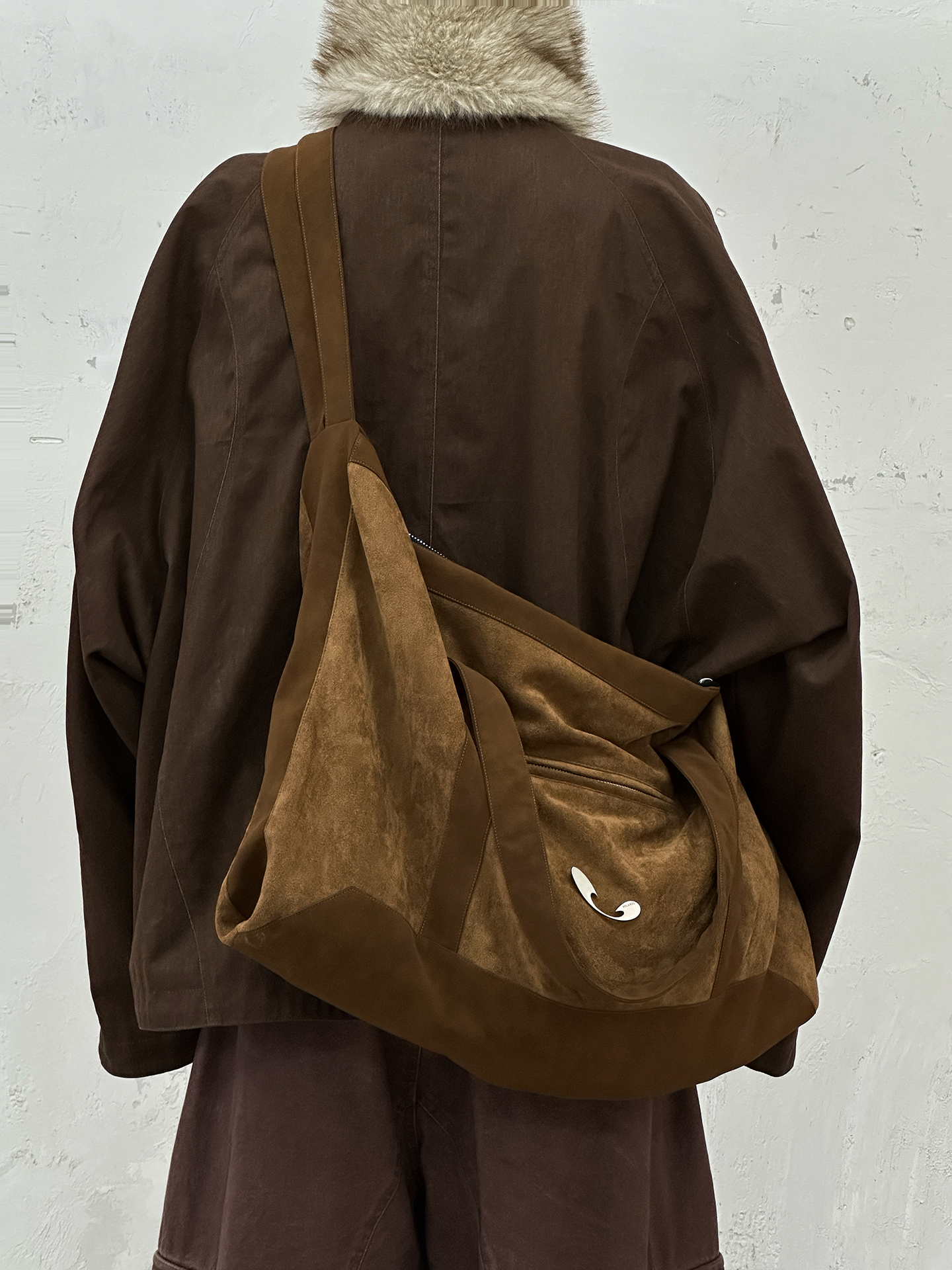 Slouchy Washed Canvas Hobo Bag