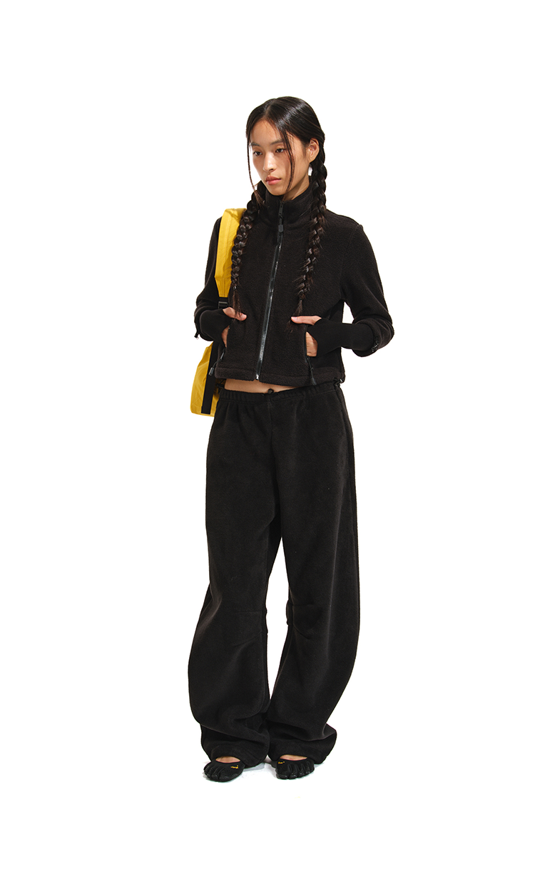 Ensemble de veste chaude et pantalon couteau courbe courte