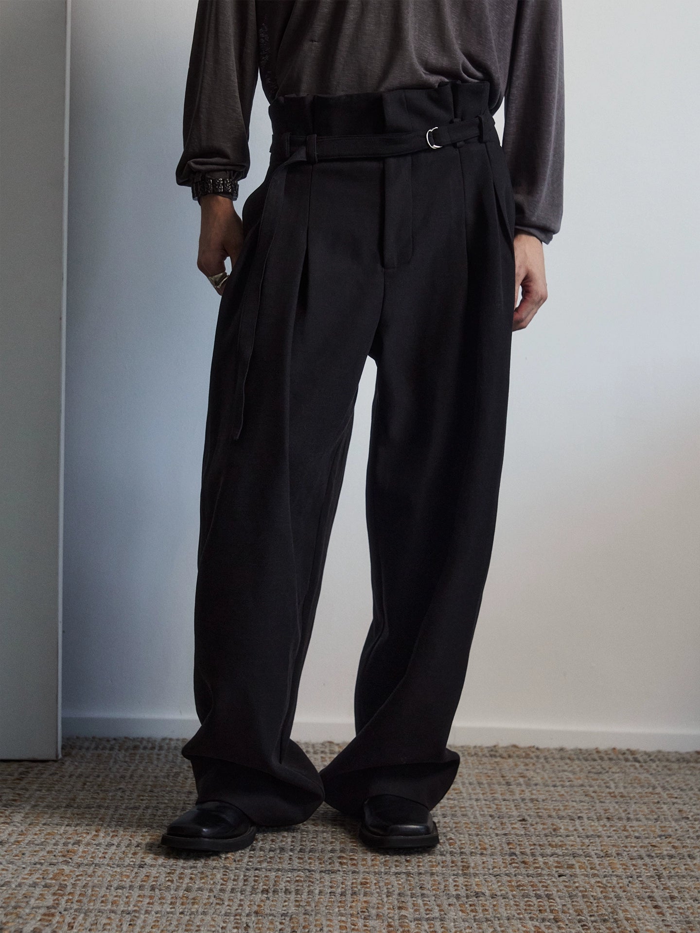 ForgeWaist Pleated Belt Trousers